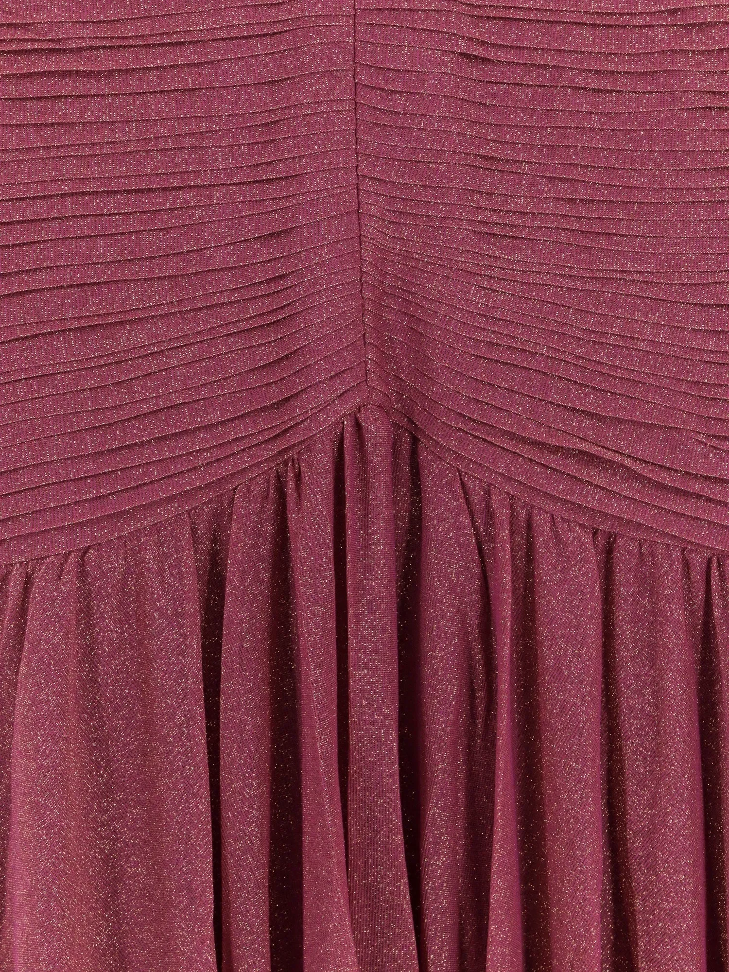 PatBO Viscose blend long dress with metallic effect