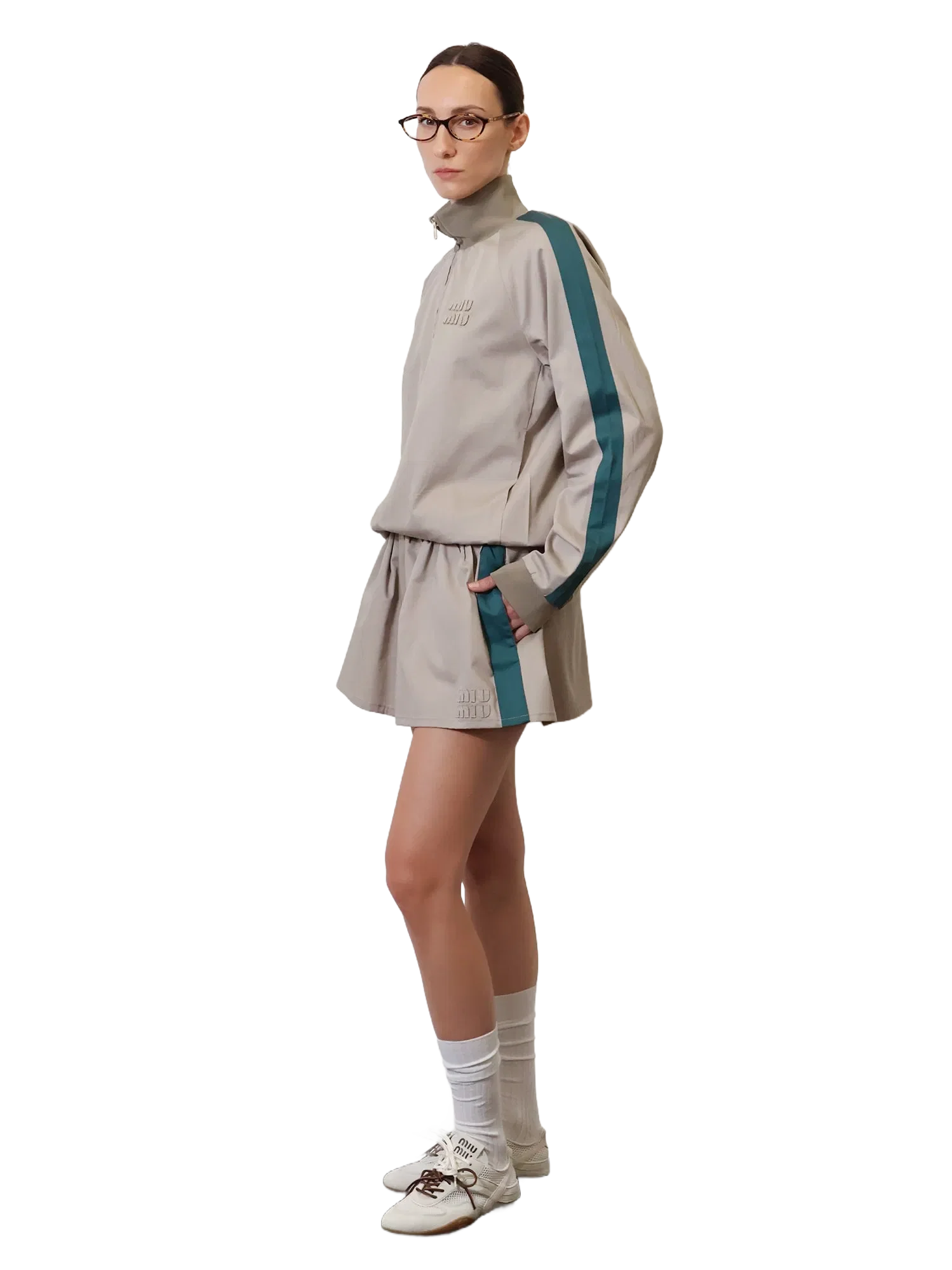 Miu Miu Old Twill Mini Skirt