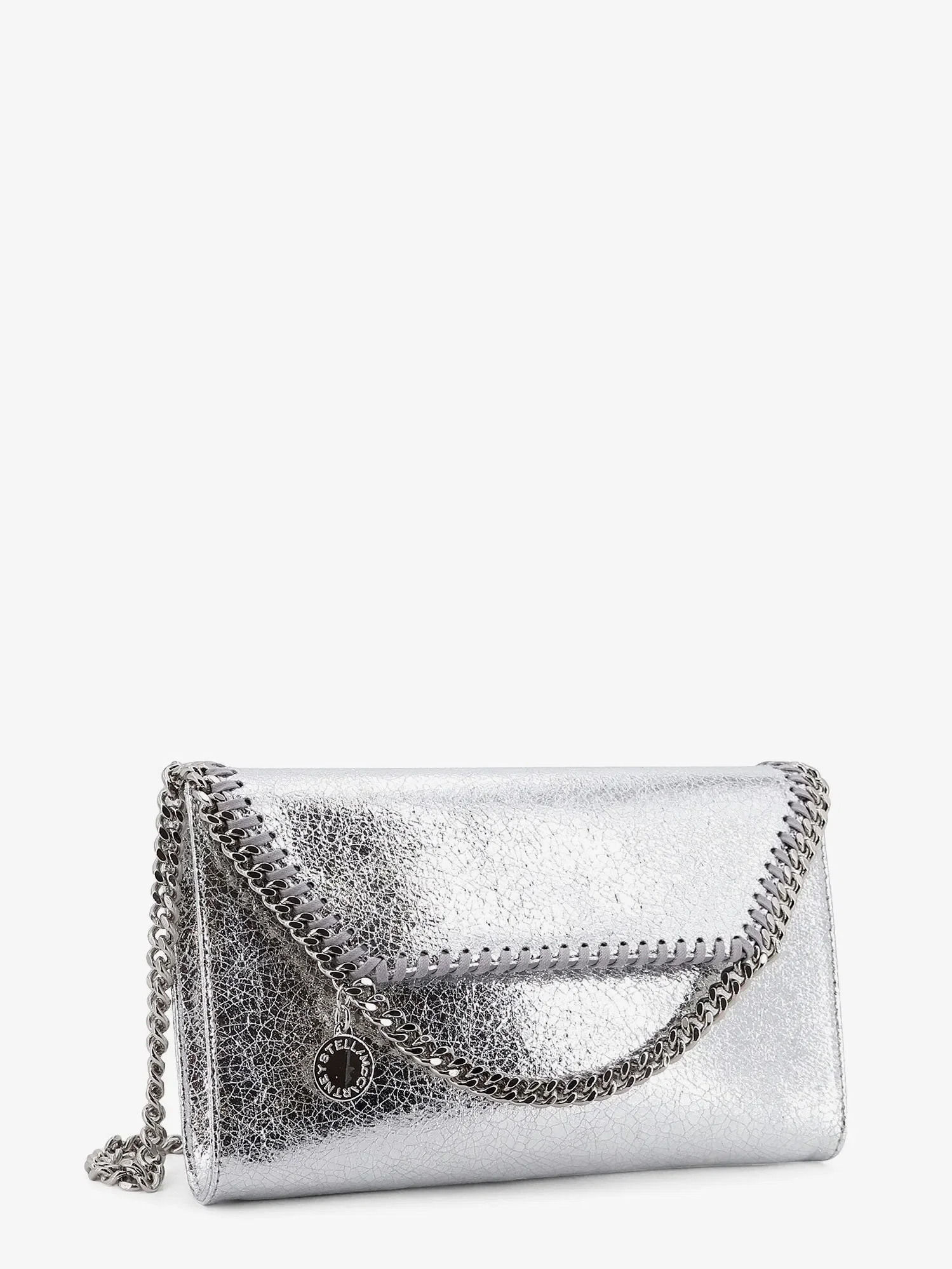 Stella McCartney Falabella metallic fabric crossbody bag
