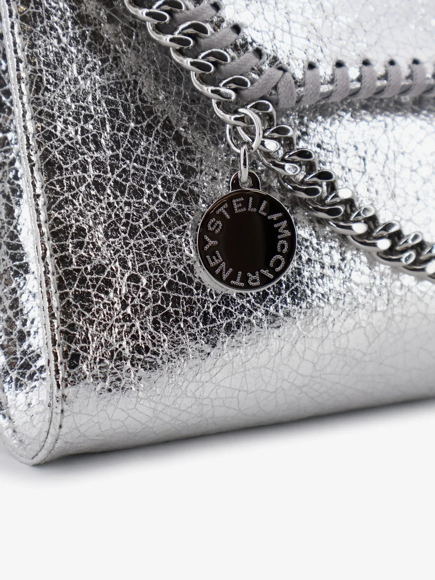 Stella McCartney Falabella metallic fabric crossbody bag