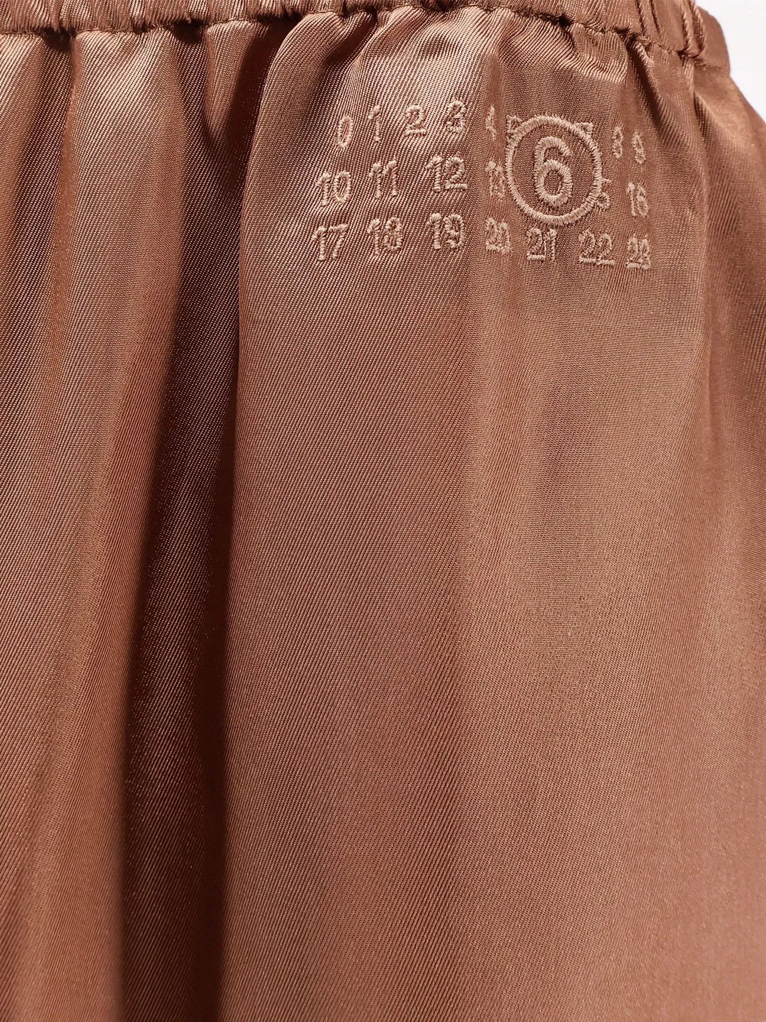 MM6 Maison Margiela Cupro blend midi skirt