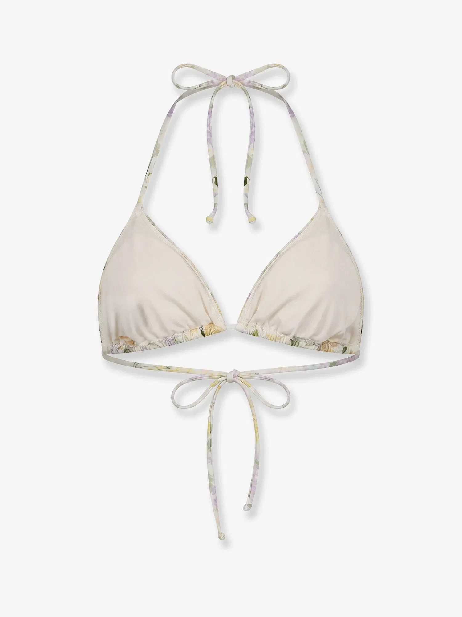MC2 Saint Barth Leah Bikini Top with Lemony Flower print