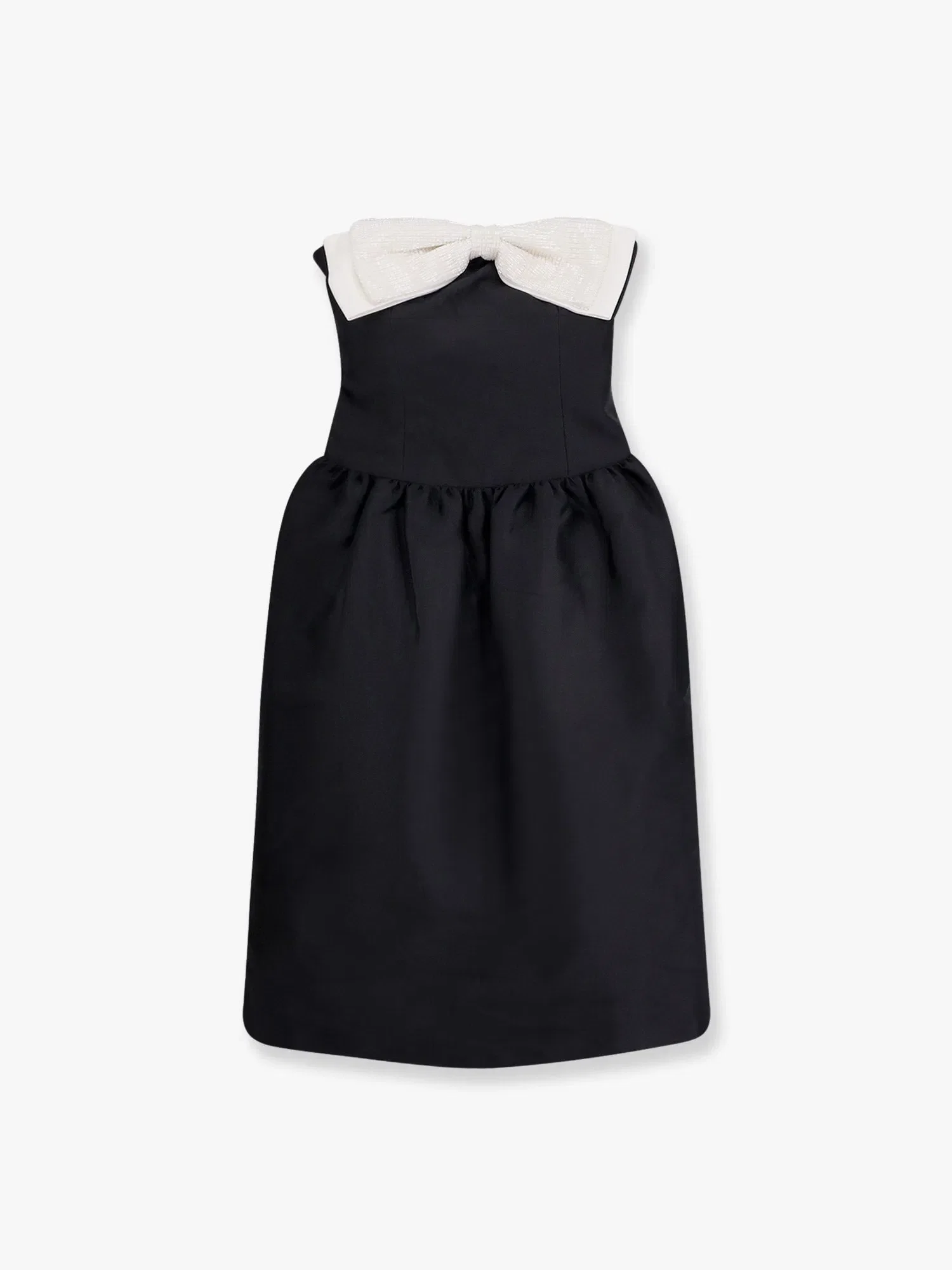 Self-Portrait Taffeta' décolleté dress with maxi bow