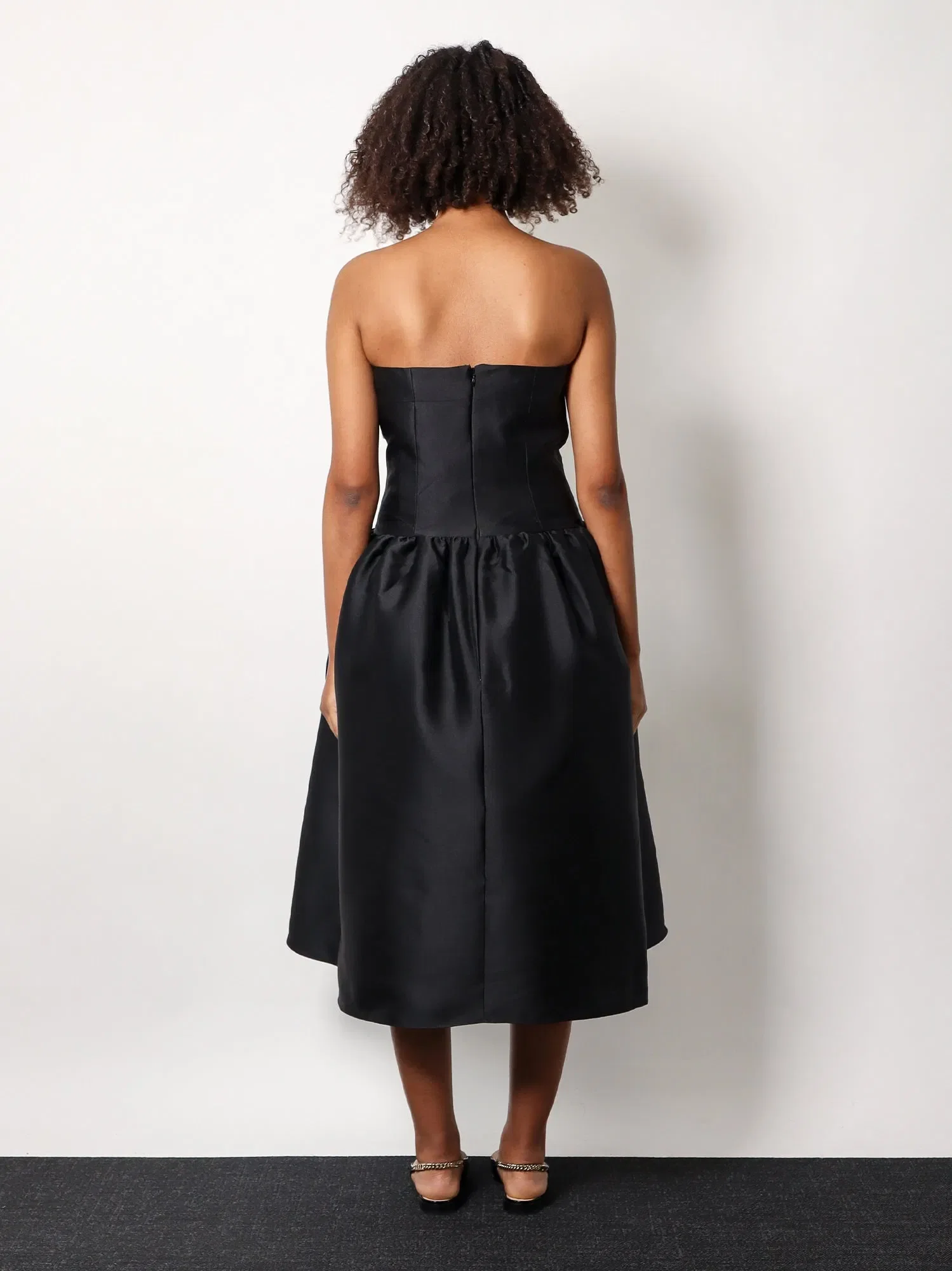 Self-Portrait Taffeta' décolleté dress with maxi bow