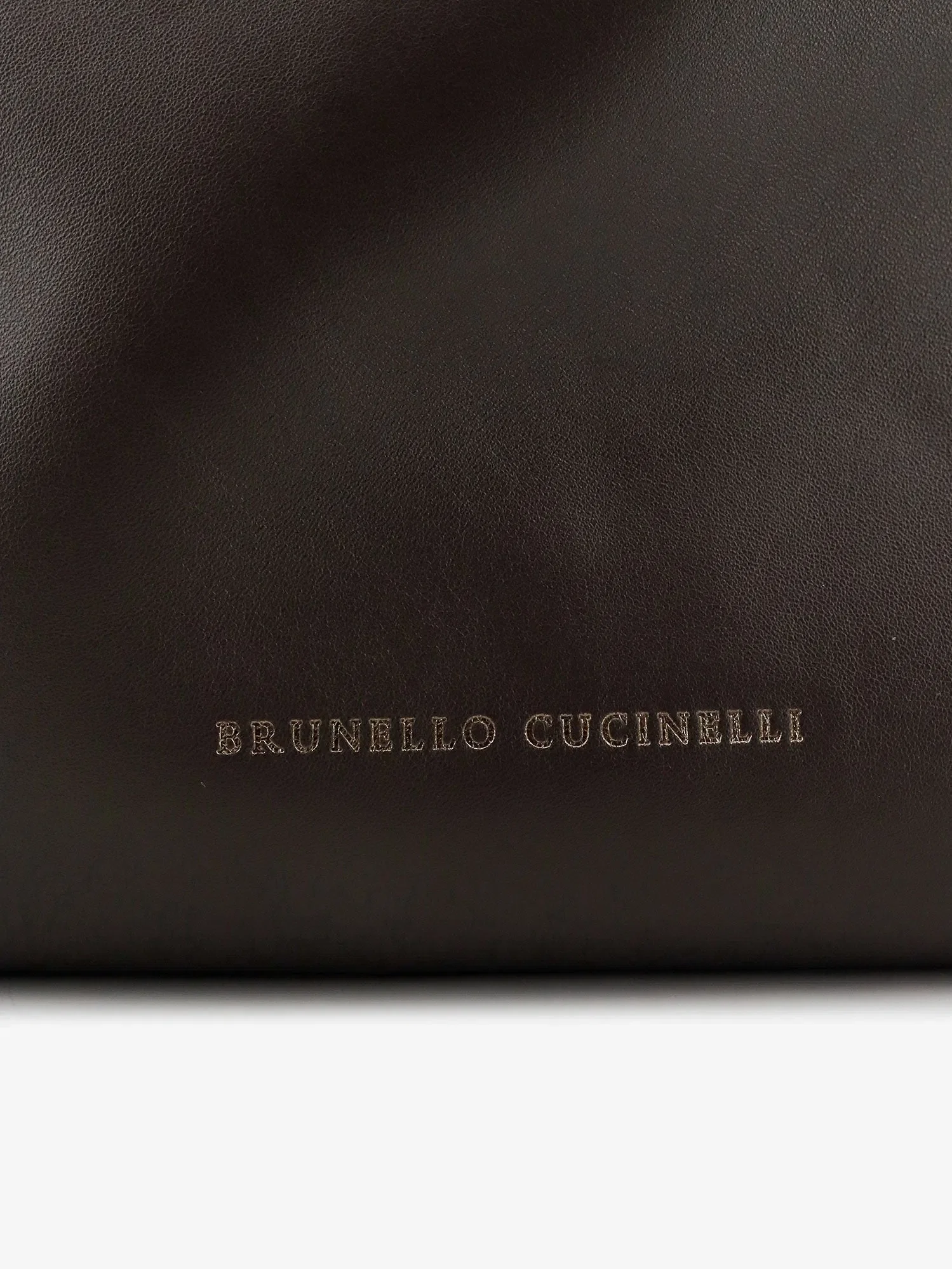 Brunello Cucinelli Bucket Mellow leather shoulder bag