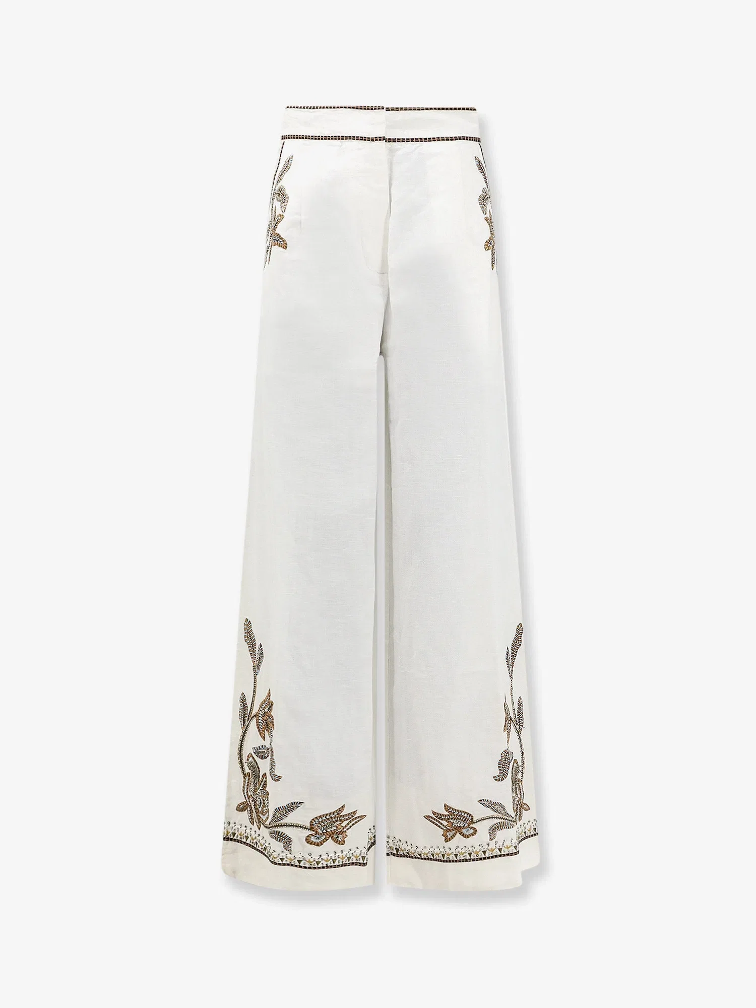 SCARLETT POPPIES Sorelle linen and cotton trousers