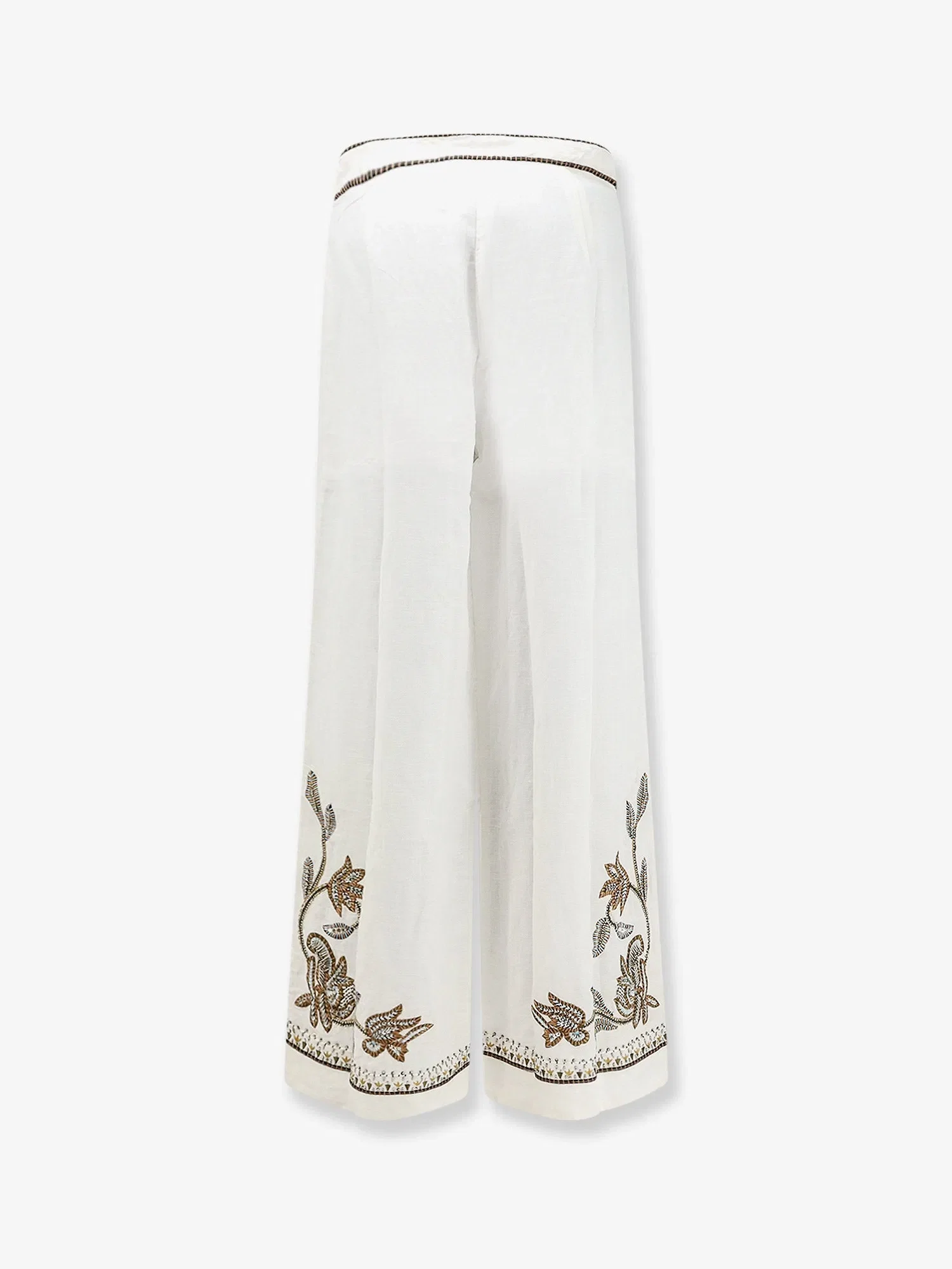 SCARLETT POPPIES Sorelle linen and cotton trousers