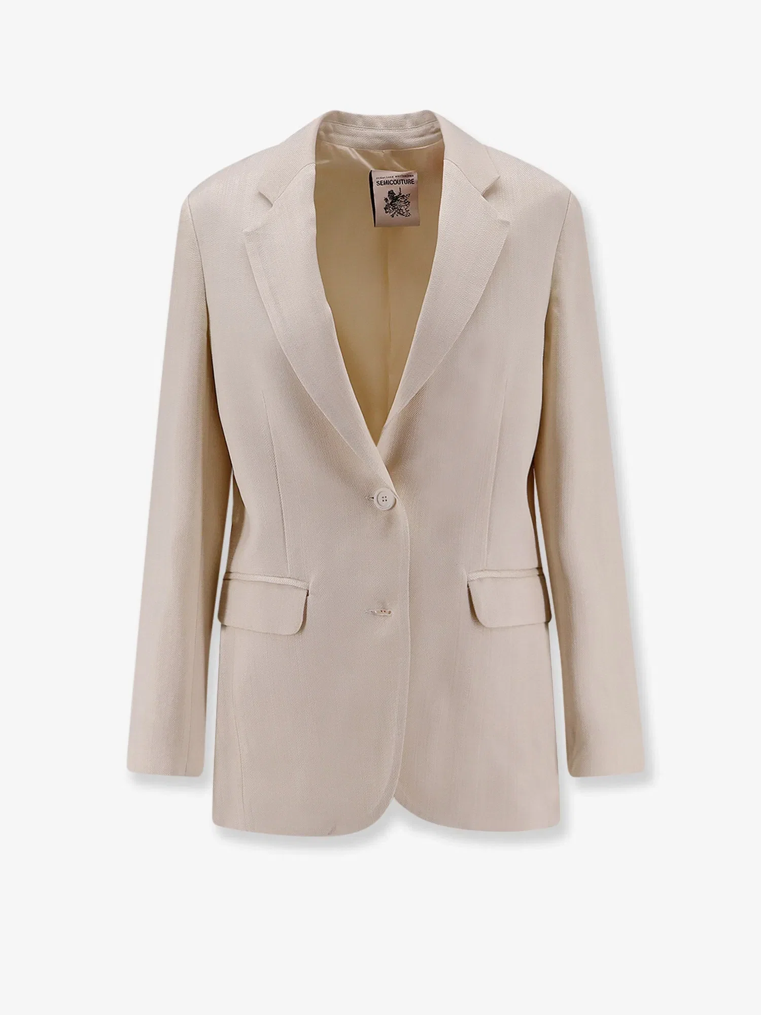 Semicouture Single-breasted viscose blazer