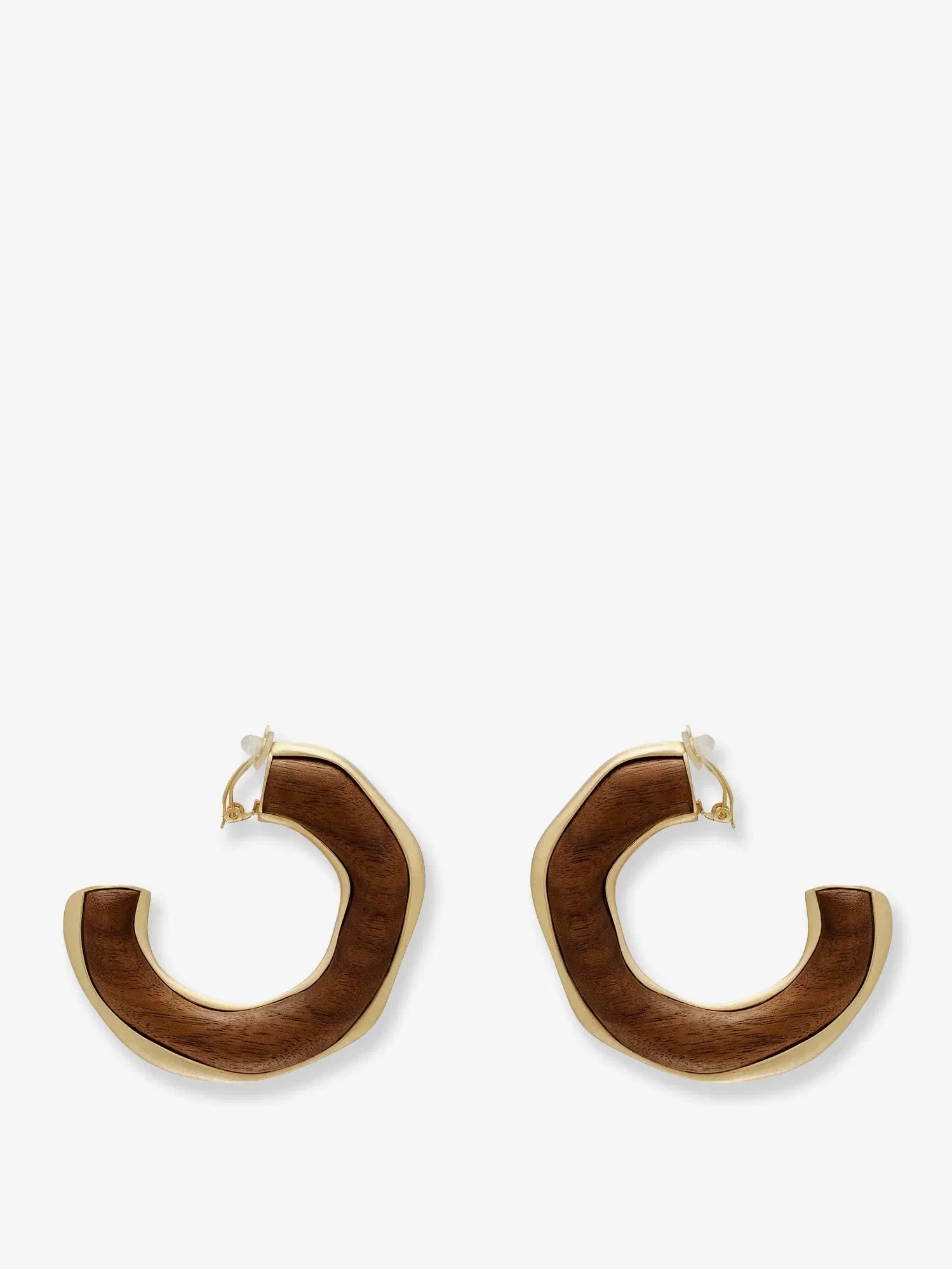 Cult Gaia Madeira natural wood earrings