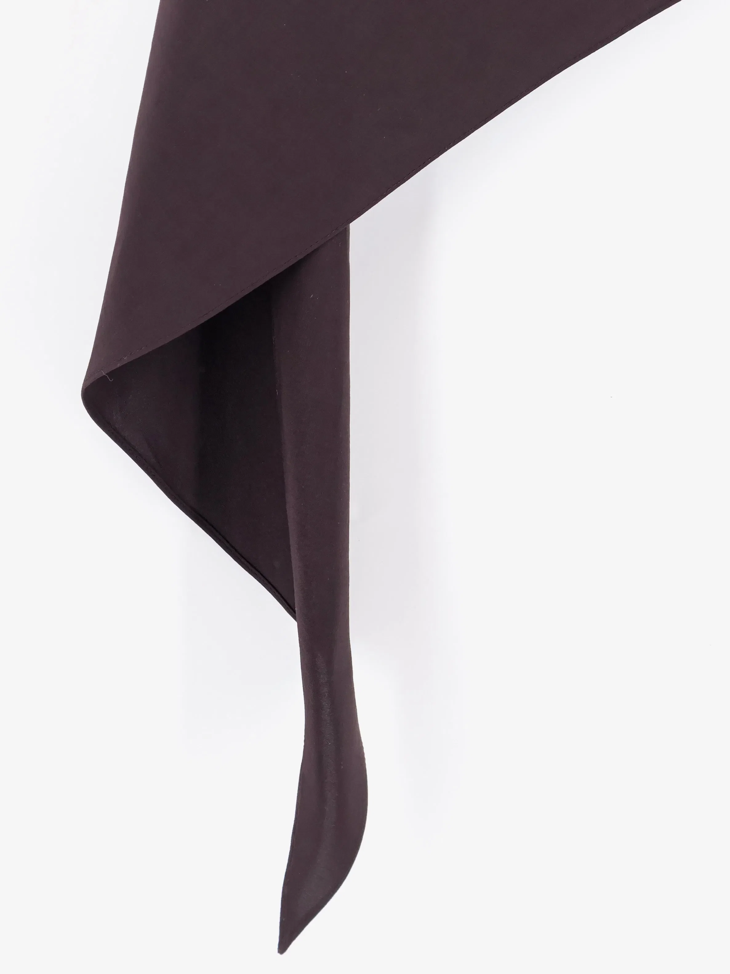 Alaia Asymmetric paper and viscose skirt