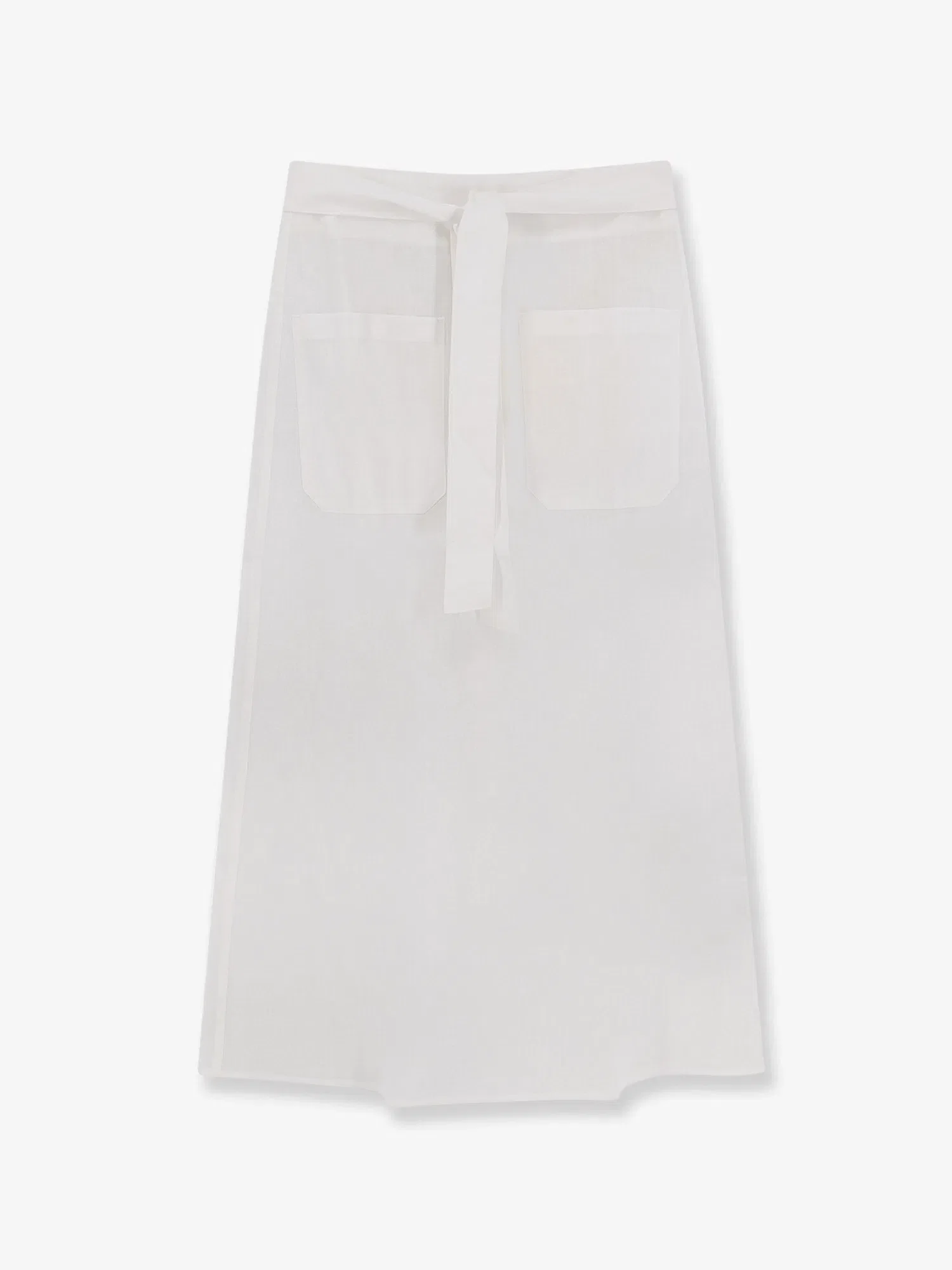 TOTEME Tie-Waist cotton and linen skirt