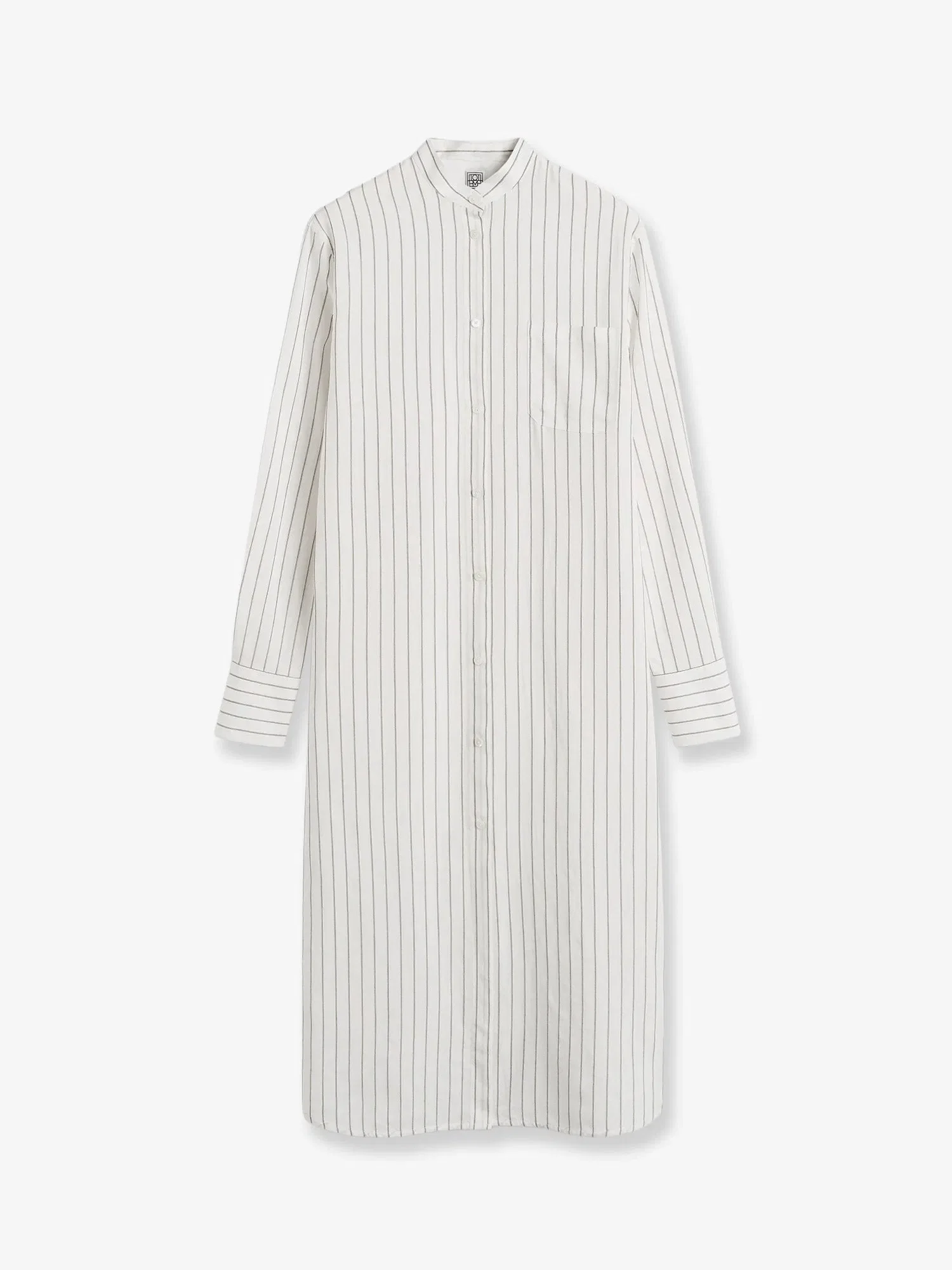 TOTEME Striped Summer viscose, silk and cotton dress