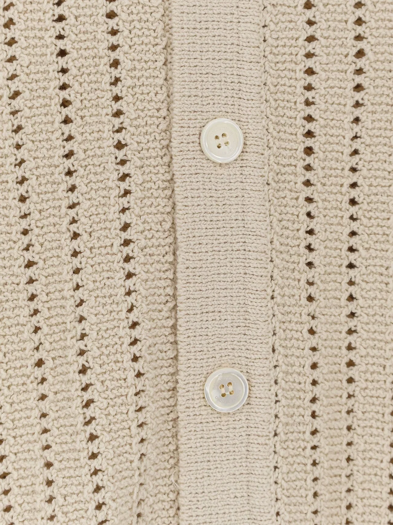 DUNST Openwork cotton cardigan