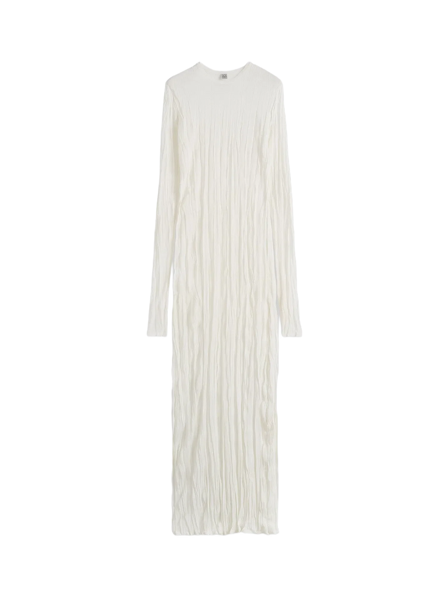 TOTEME Crinkled viscose and recycled material dress