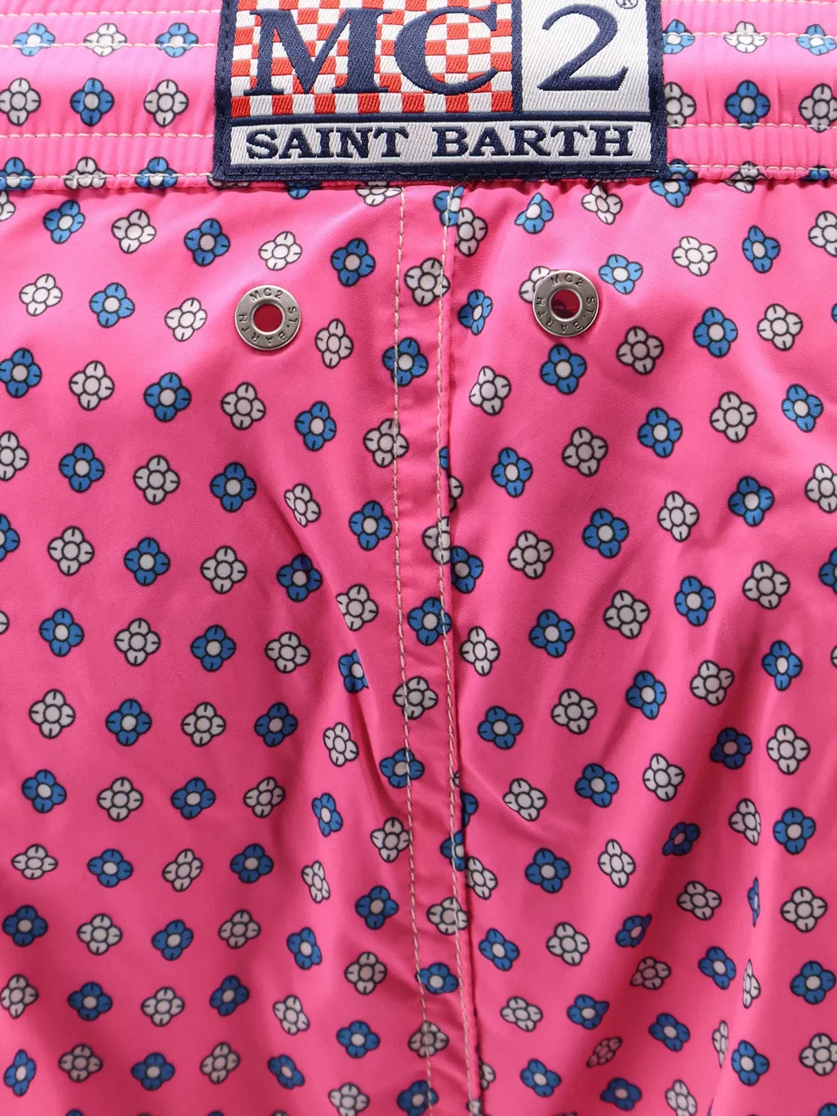 MC2 Saint Barth Nylon swim shorts with an all-over micro pattern