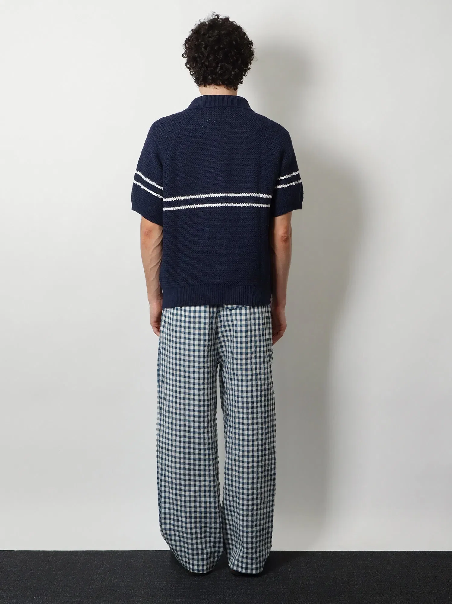 DUNST Half-Zip cotton blend sweater