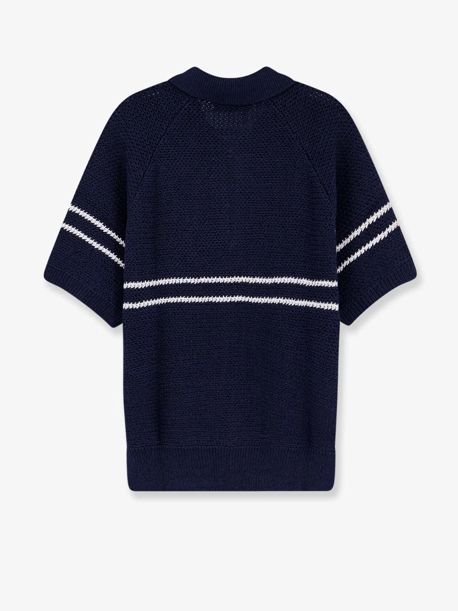 DUNST Half-Zip cotton blend sweater
