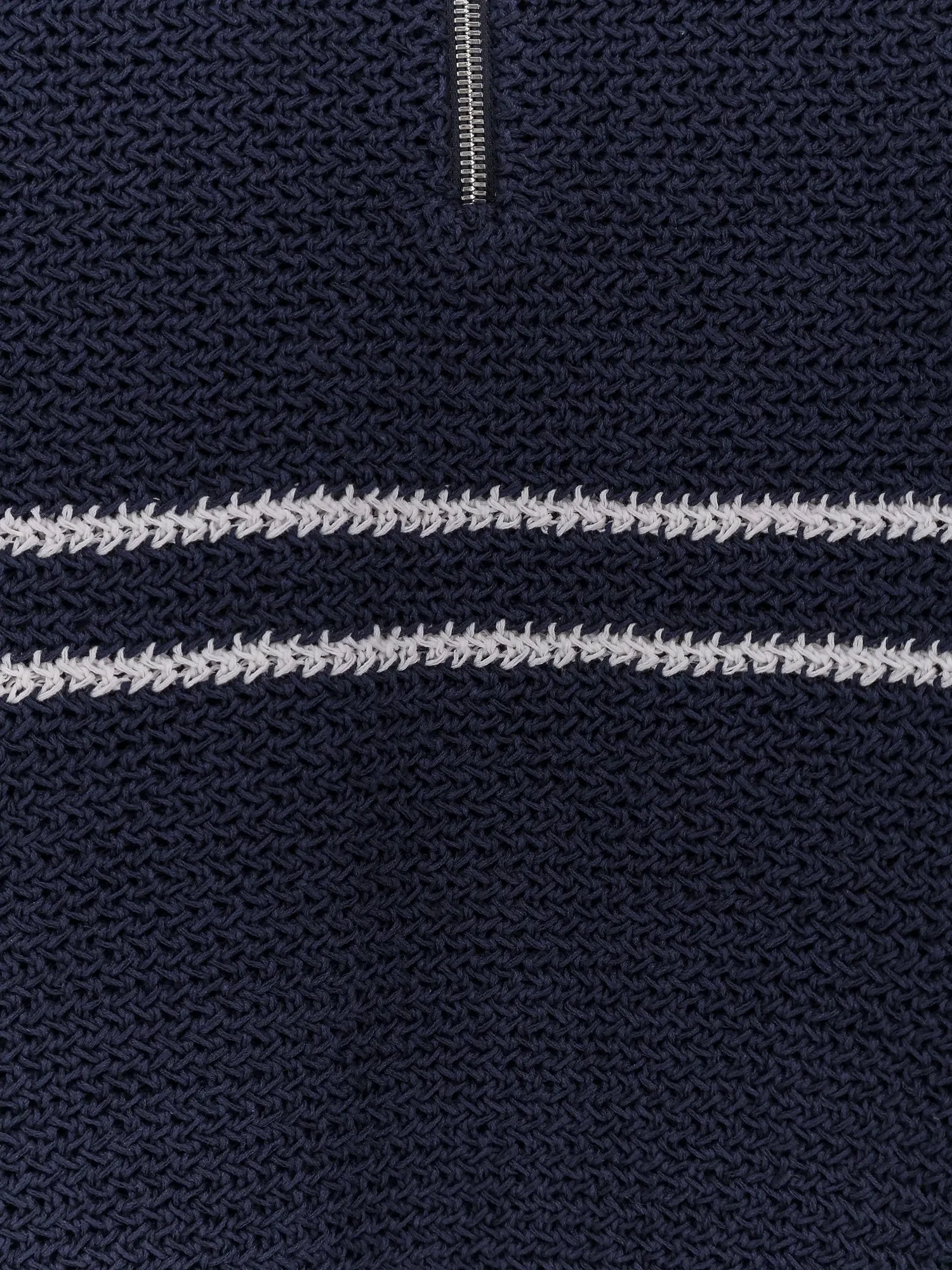 DUNST Half-Zip cotton blend sweater