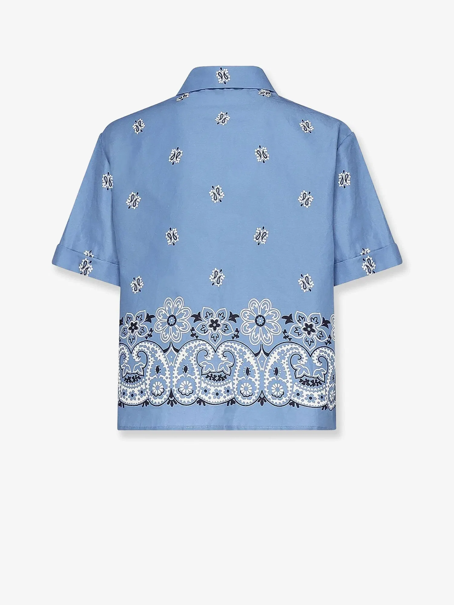 Miu Miu Bandana cotton and linen shirt