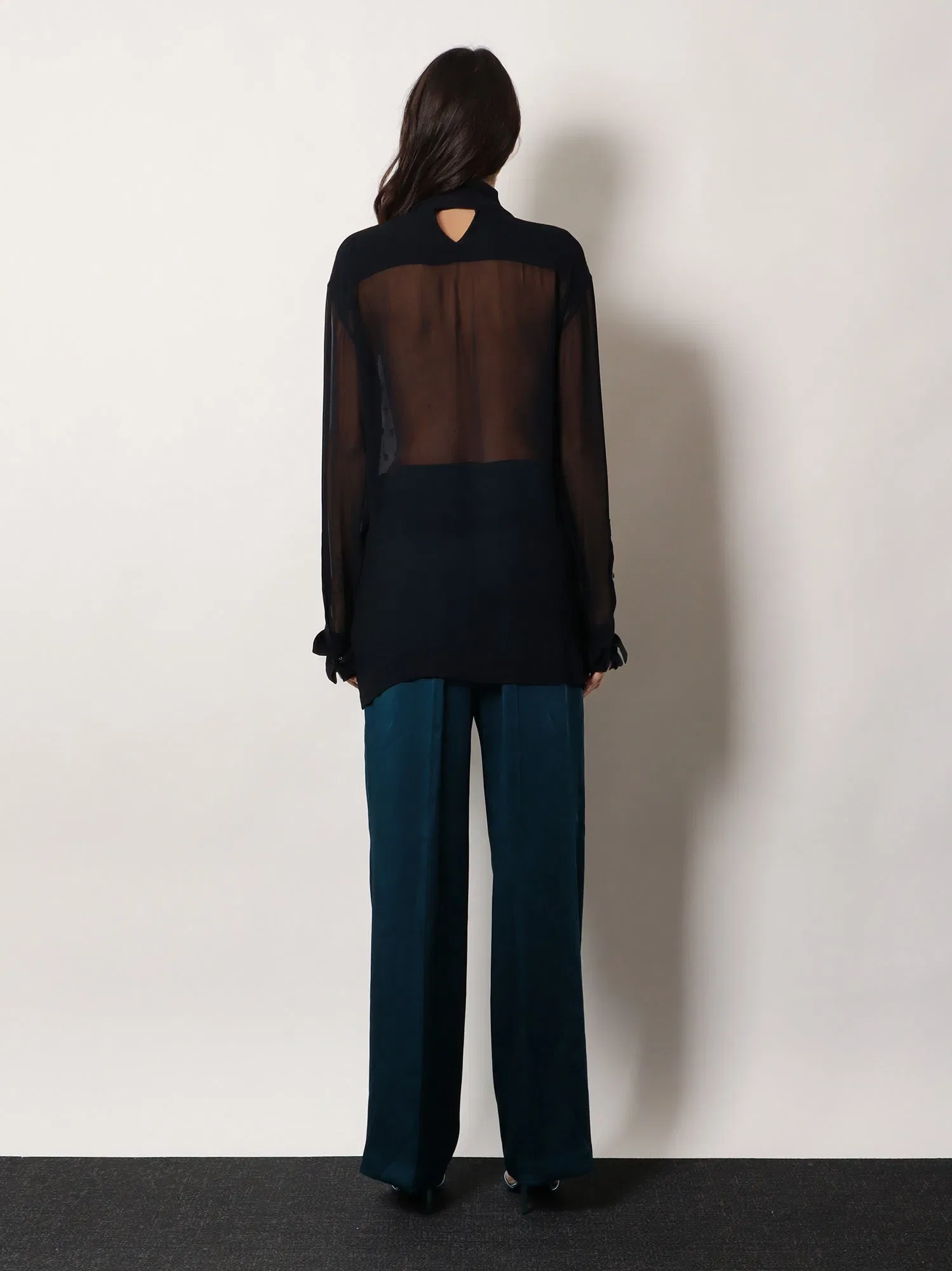DRIES VAN NOTEN Viscose shirt with rhinestones