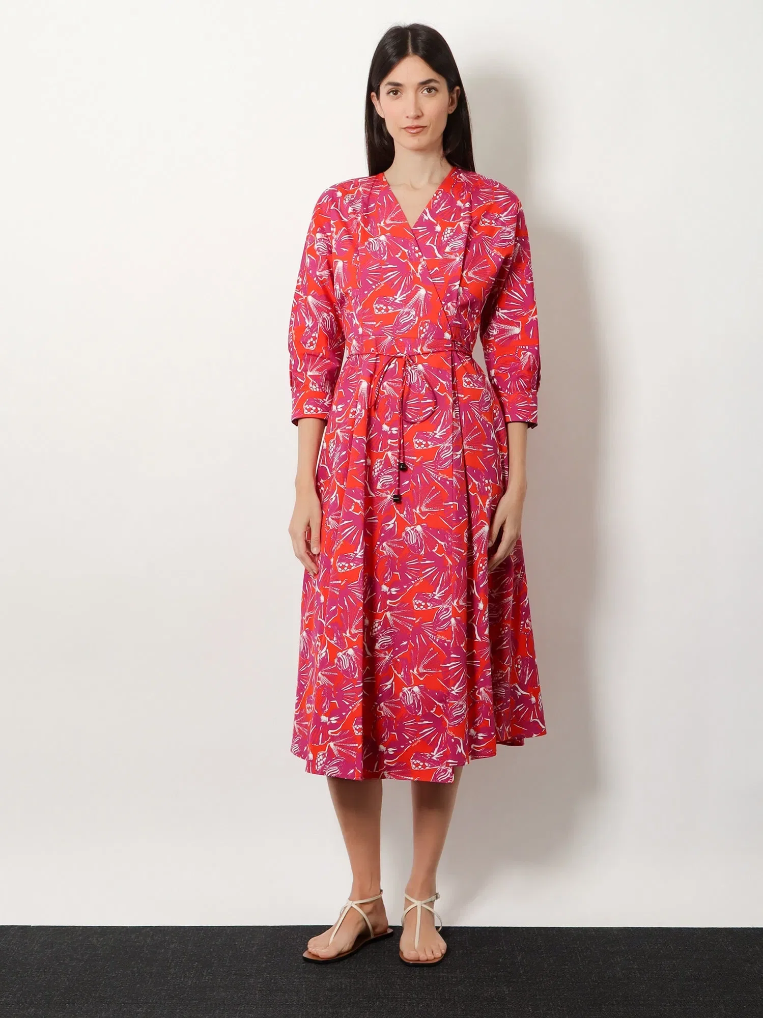 Max Mara Mxmcamino printed cotton dress