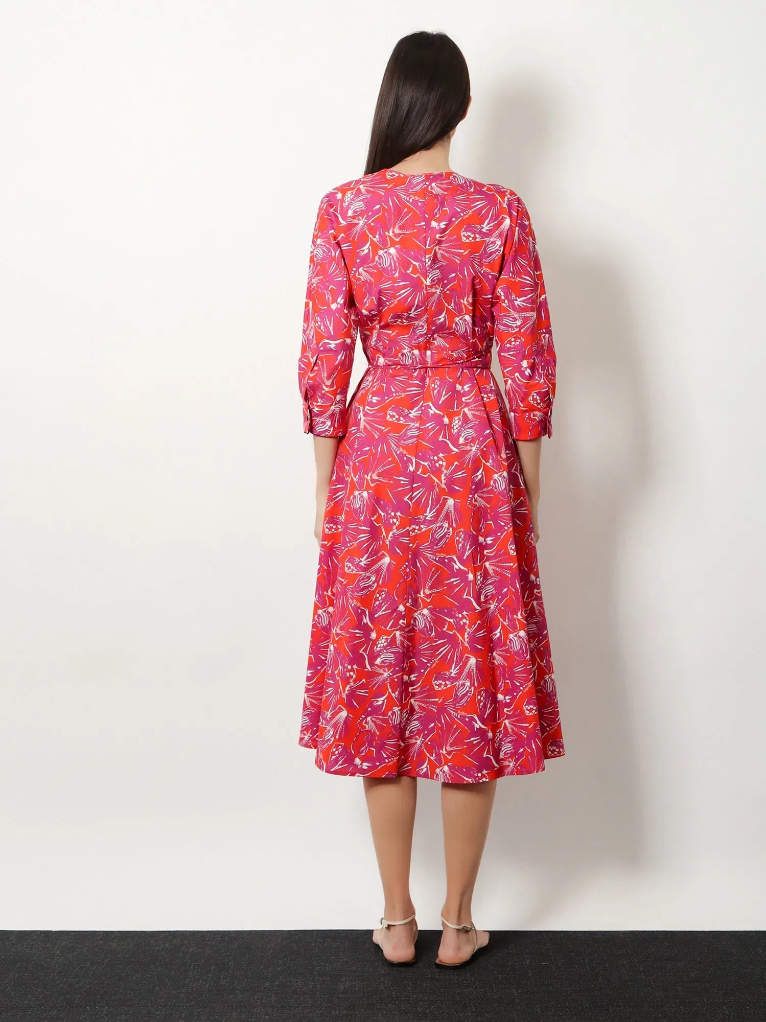 Max Mara Mxmcamino printed cotton dress