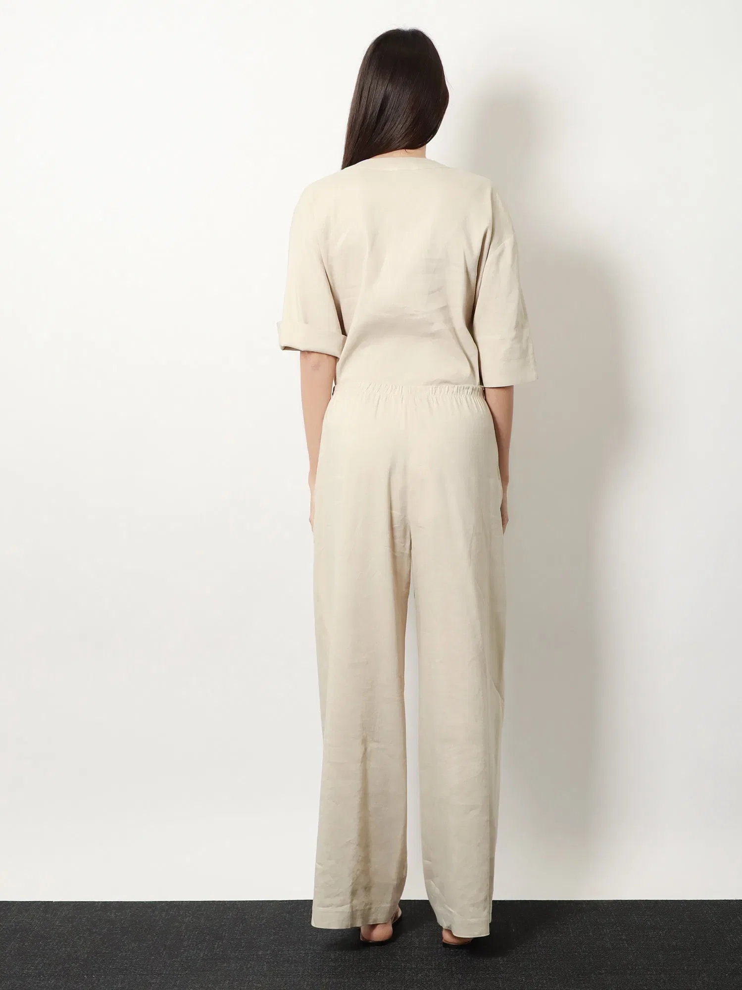 Max Mara Mxpdestino linen and viscose trousers