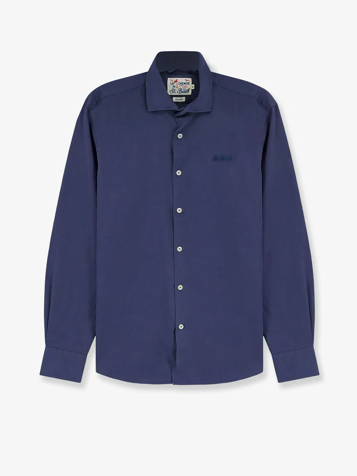 MC2 Saint Barth Ice cotton shirt with embroidered logo on the front