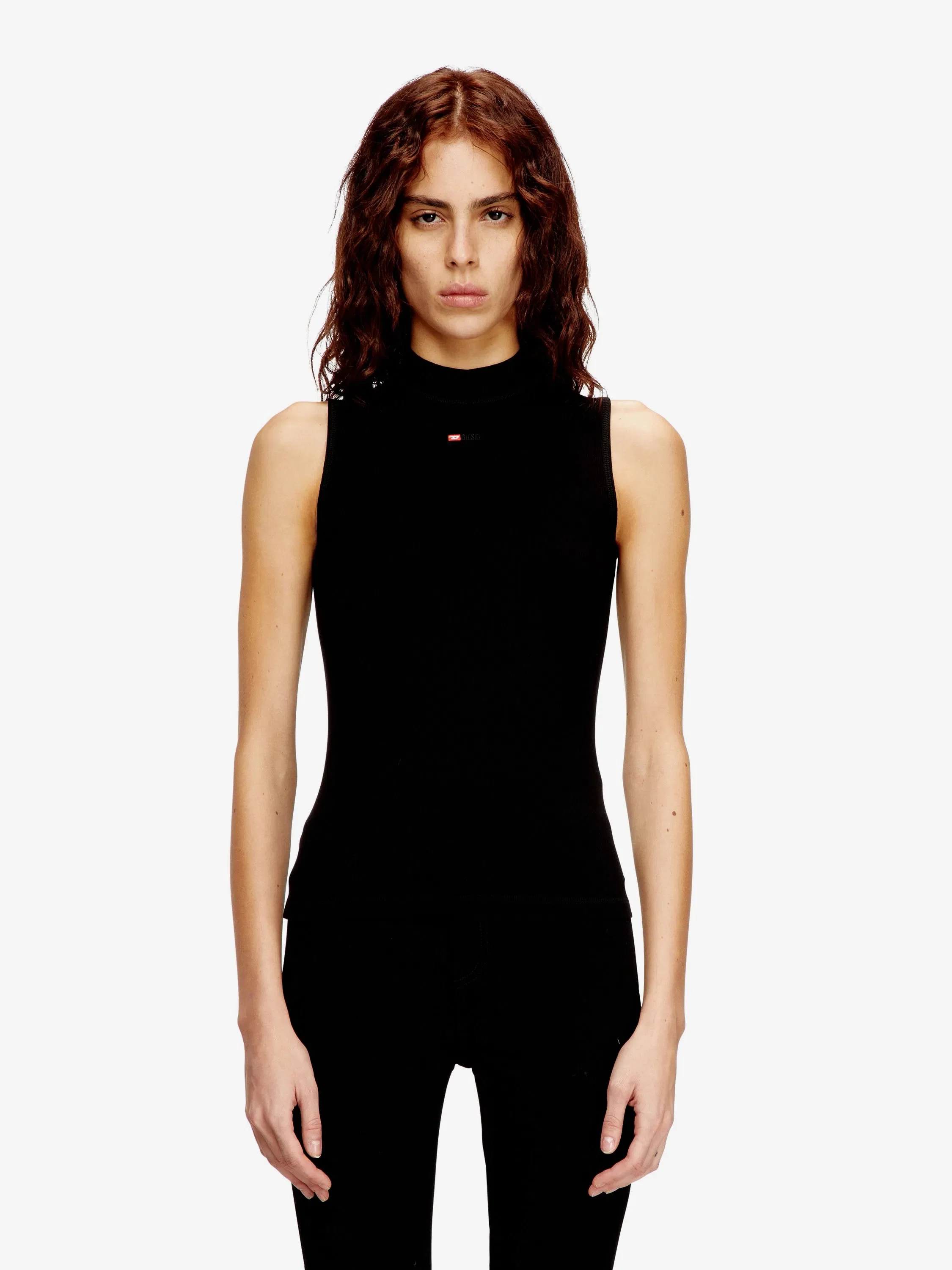 Diesel T-MOKKY-SL-MICRODIV tank top in stretch viscose