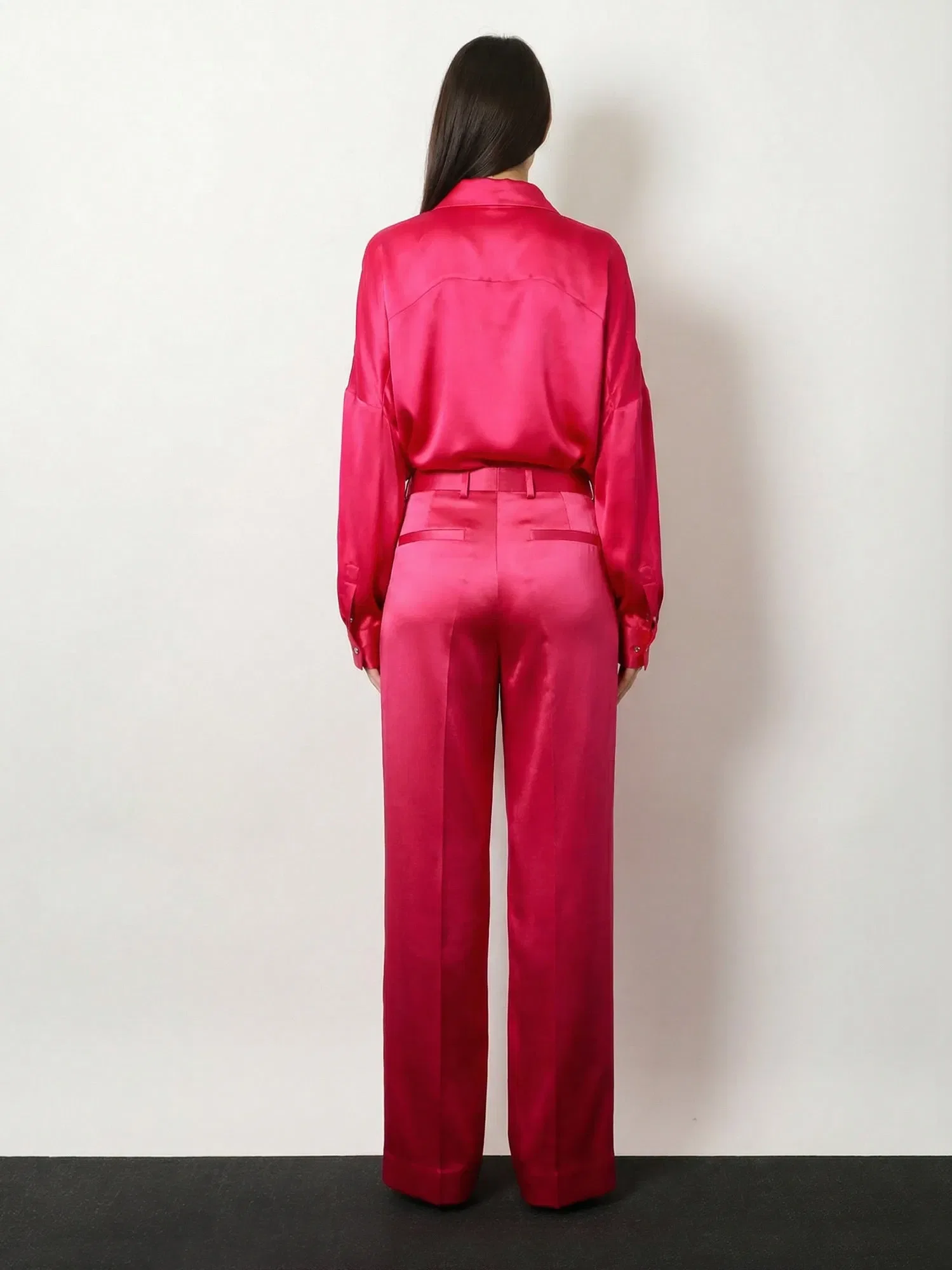 DRIES VAN NOTEN Penn satin trousers