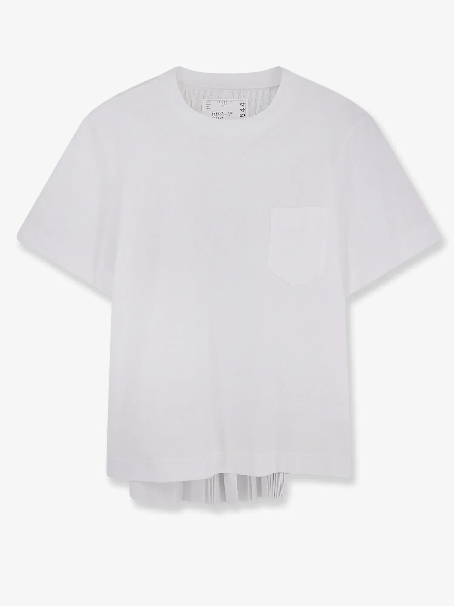 Sacai Cotton and polyester t-shirt