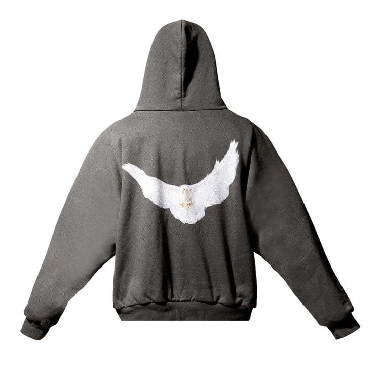 Yeezy Gap Engineered by Balenciaga Dove Shrunken Hoodie Grey