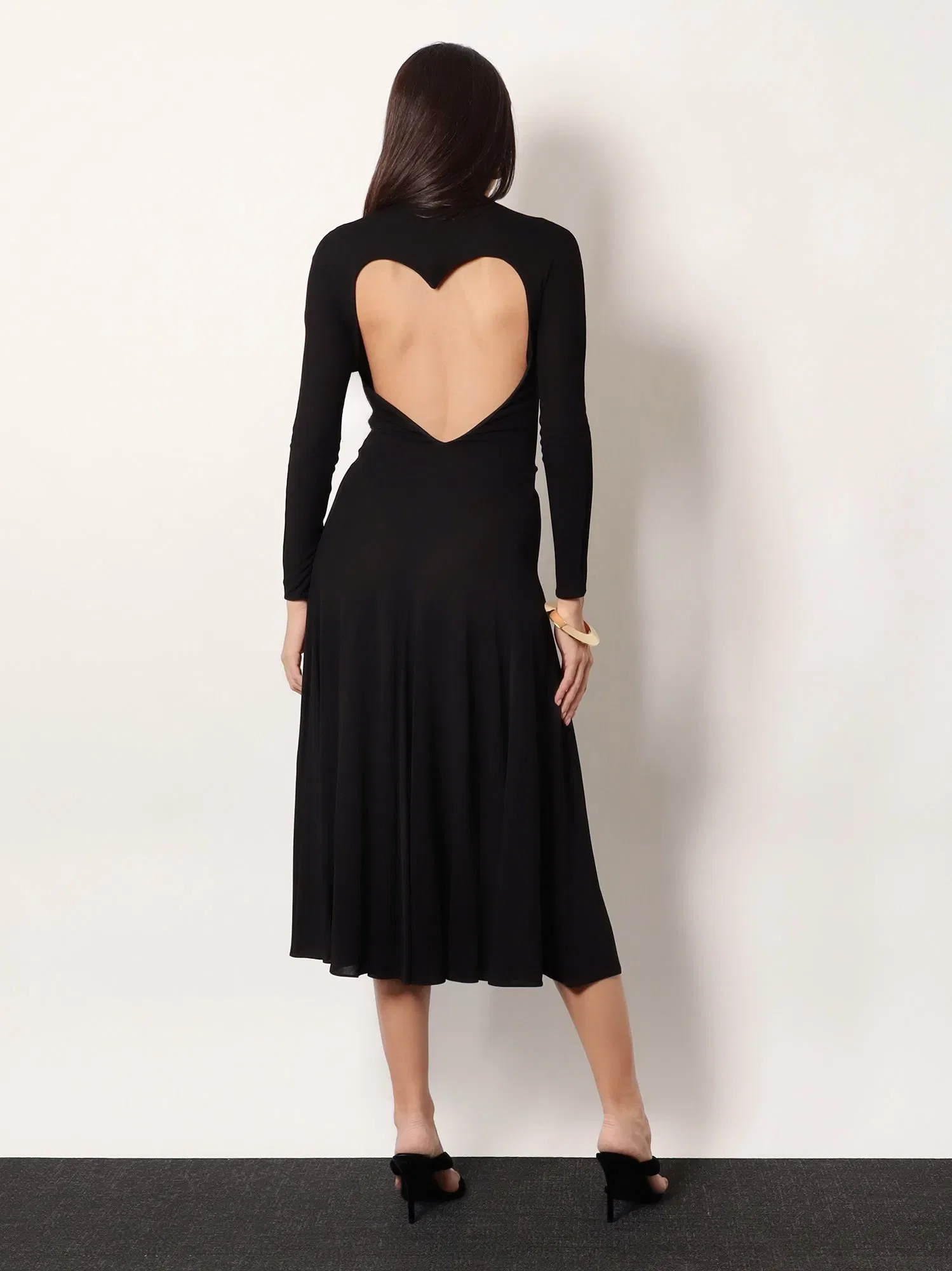 Alaia Viscose long Heart Dress