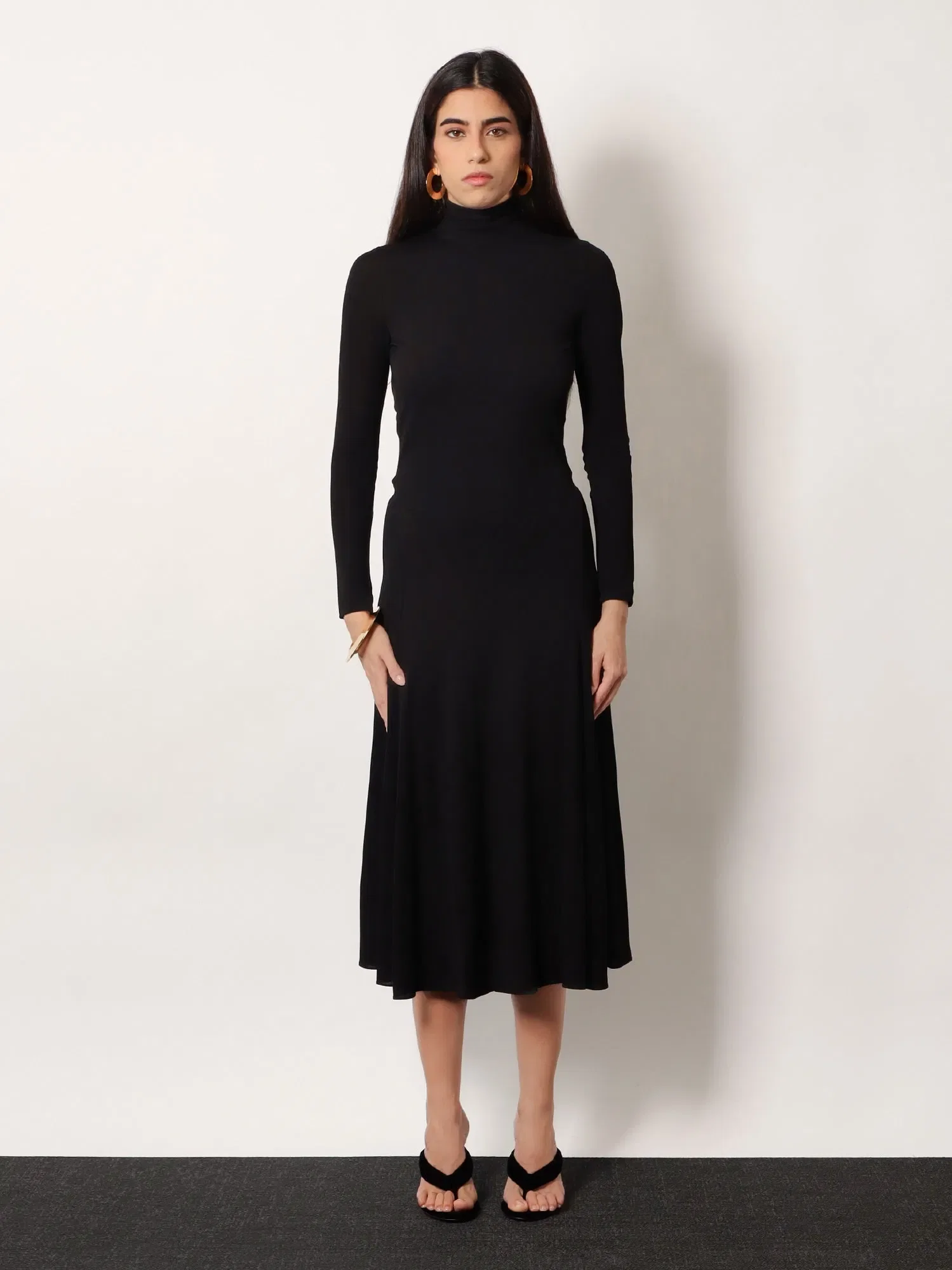Alaia Viscose long Heart Dress