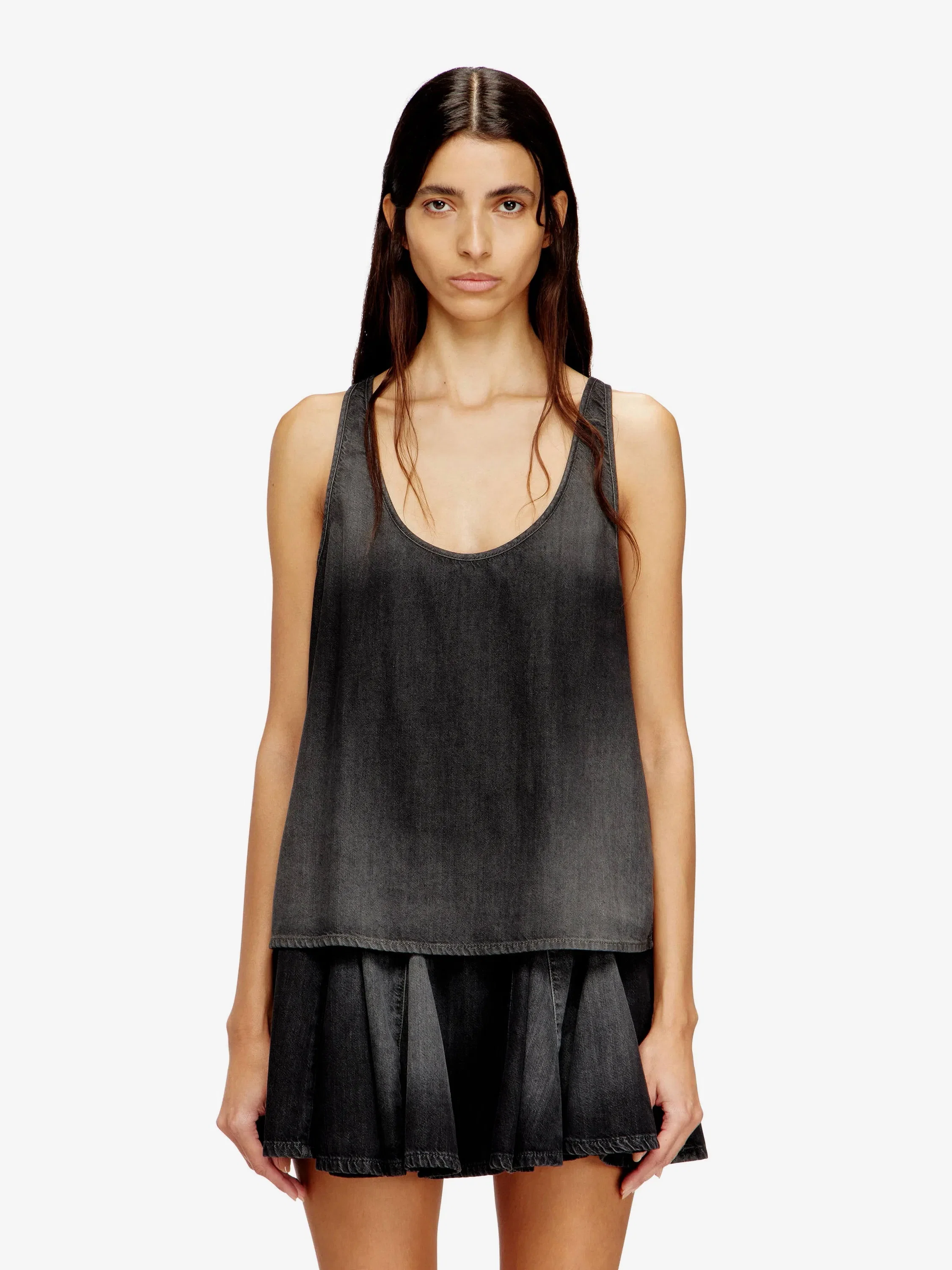 Diesel De-Misy-S cotton and lyocell tank top