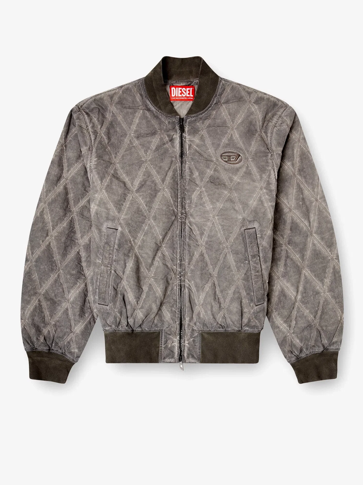 Diesel J-Type-Treat diamond-quilted cotton blend jacket