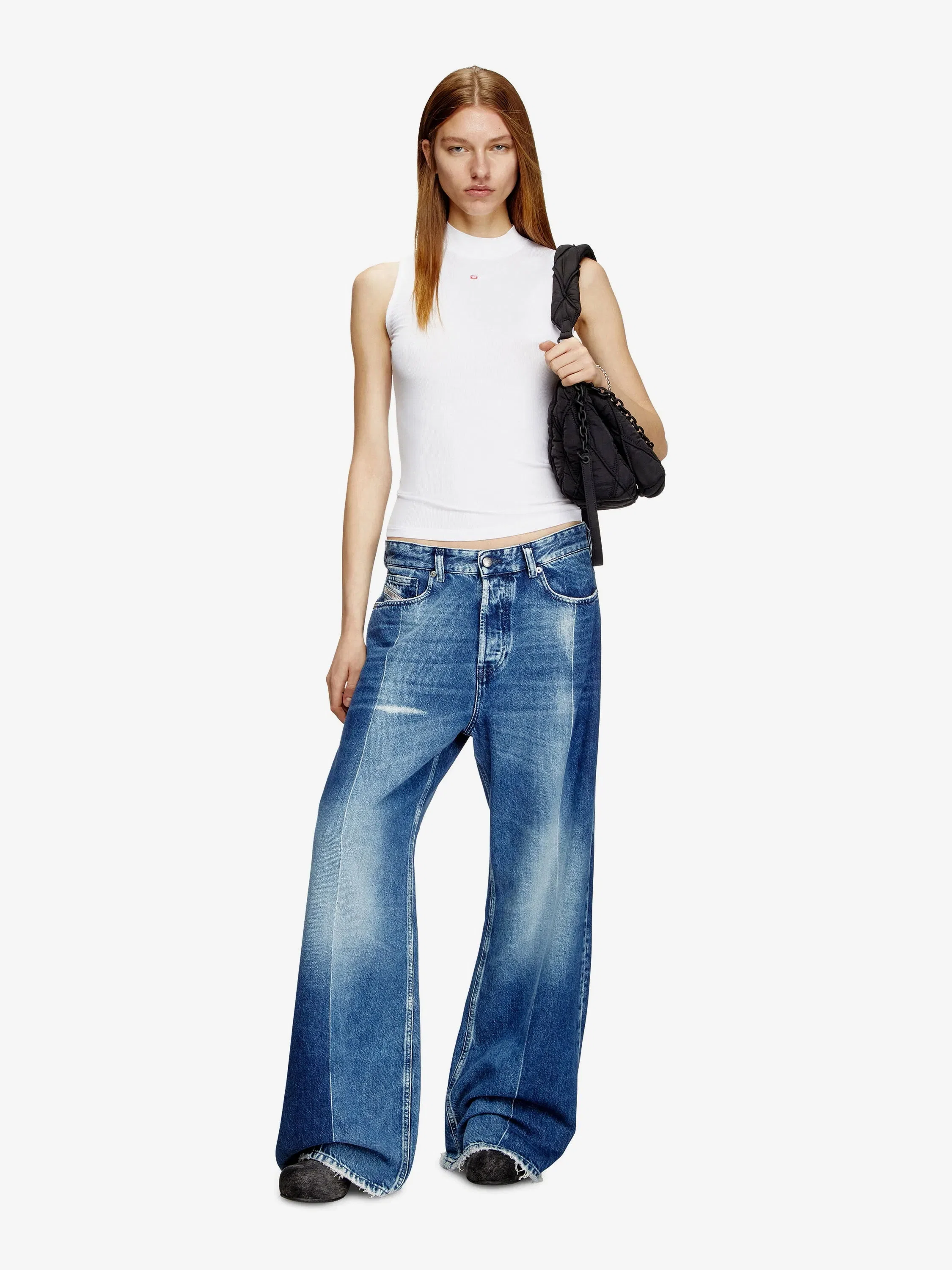 Diesel T-MOKKY-LS-MICRODIV stretch viscose tank top