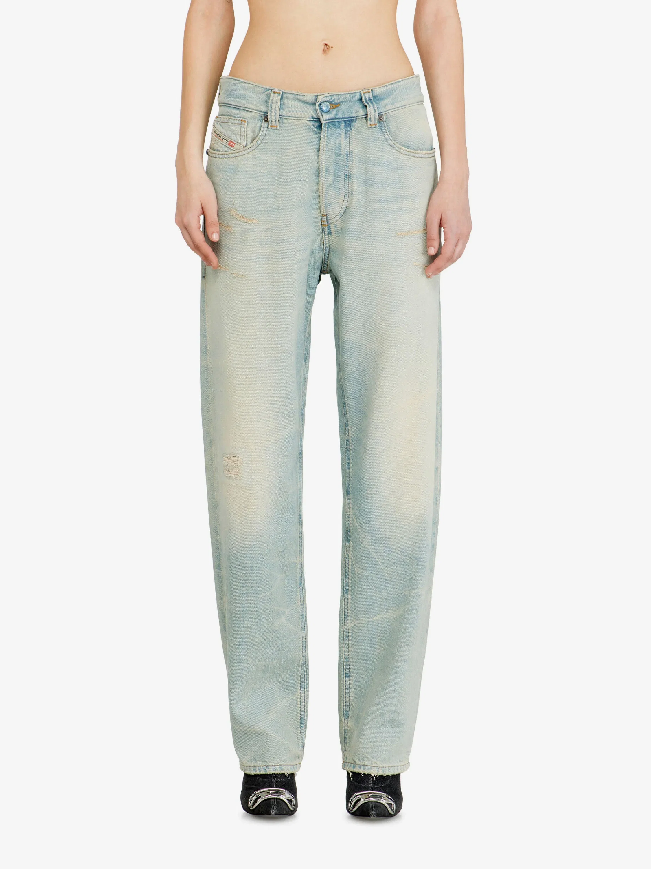 Diesel 1988 D-ARK jeans in washed-out blue denim