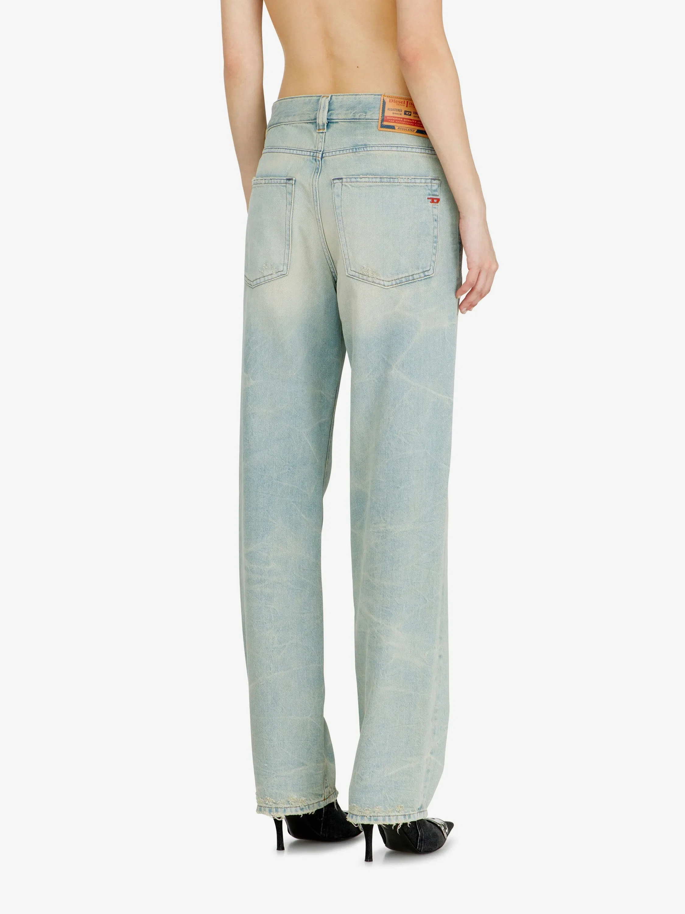 Diesel 1988 D-ARK jeans in washed-out blue denim
