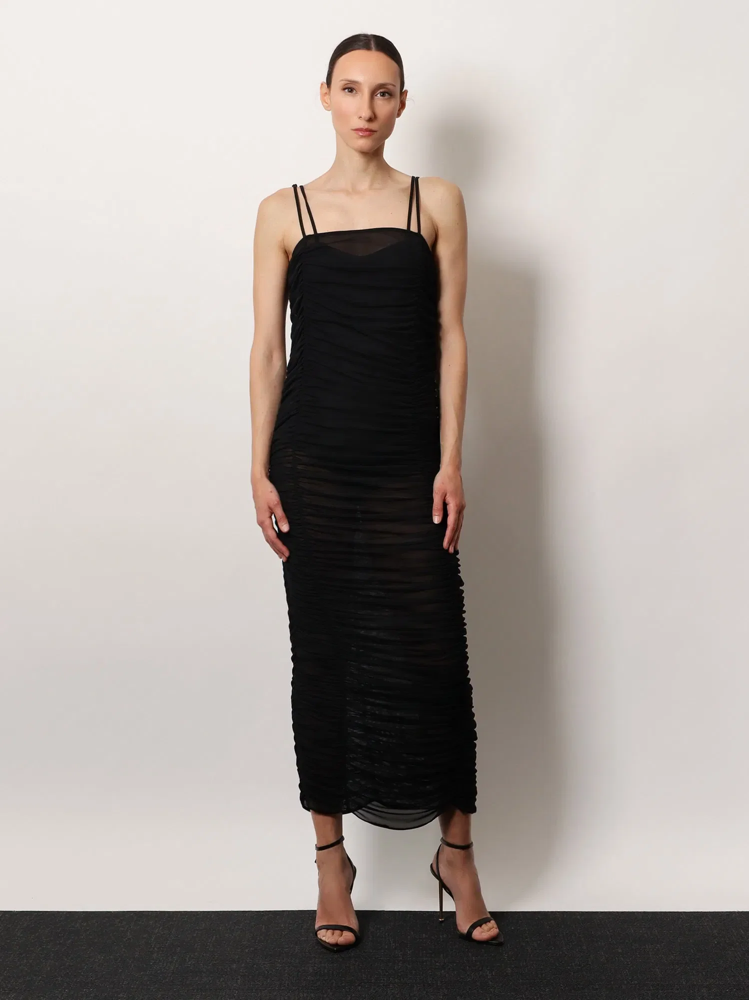 ACTUALEE Nylon draped dress