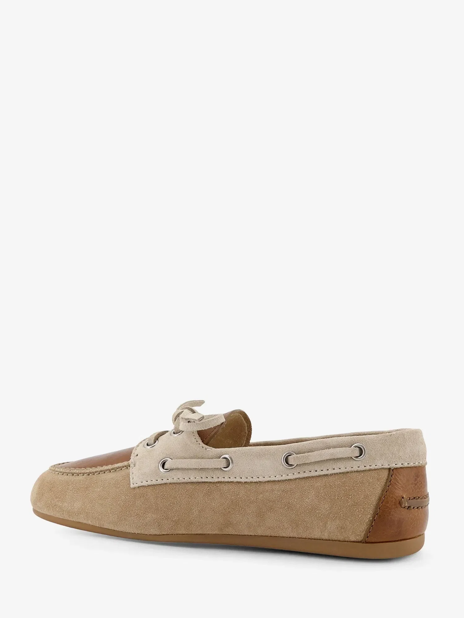 Miu Miu Suede loafer with leather inserts