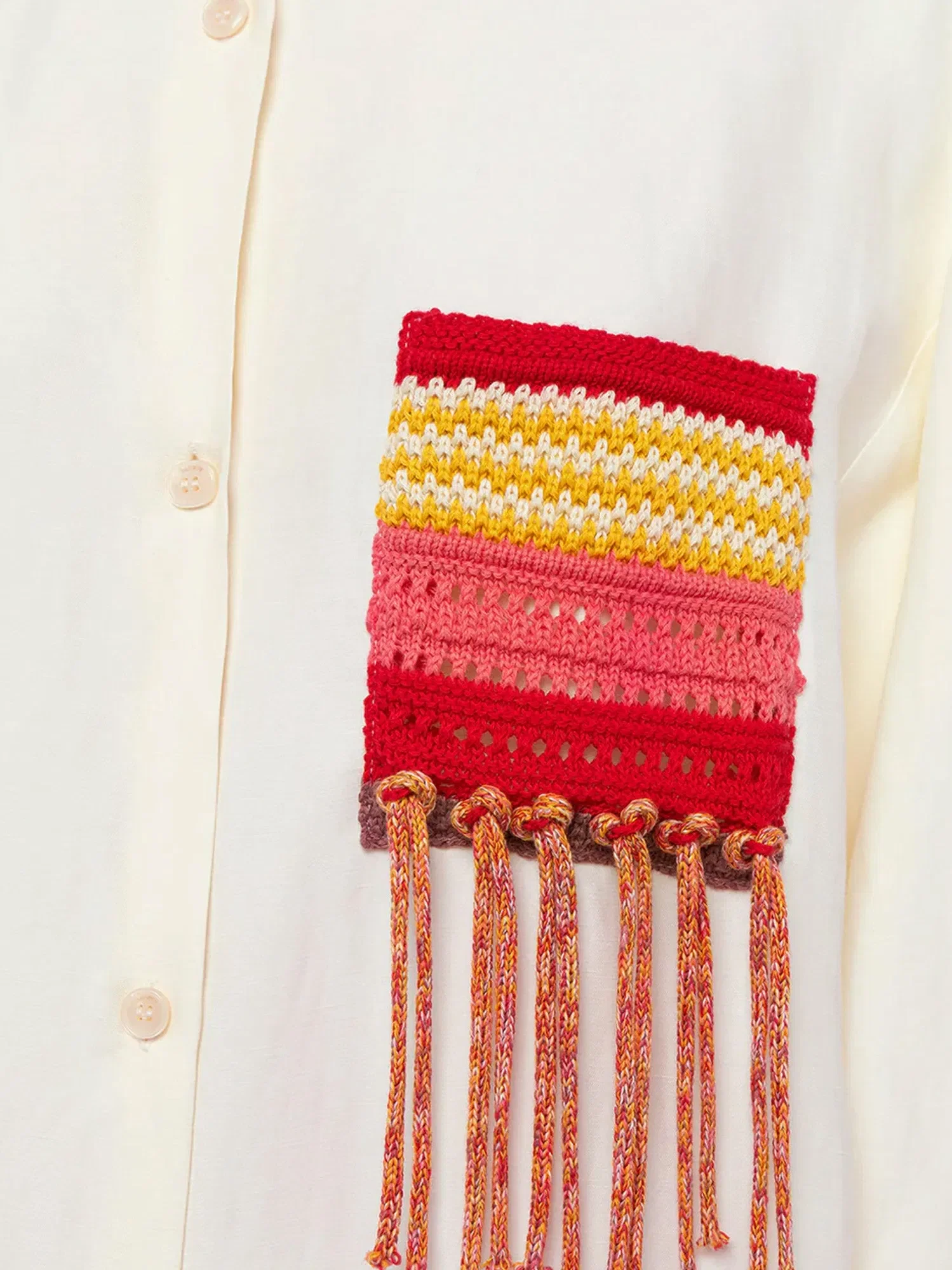 Laneus Over viscose and linen shirt