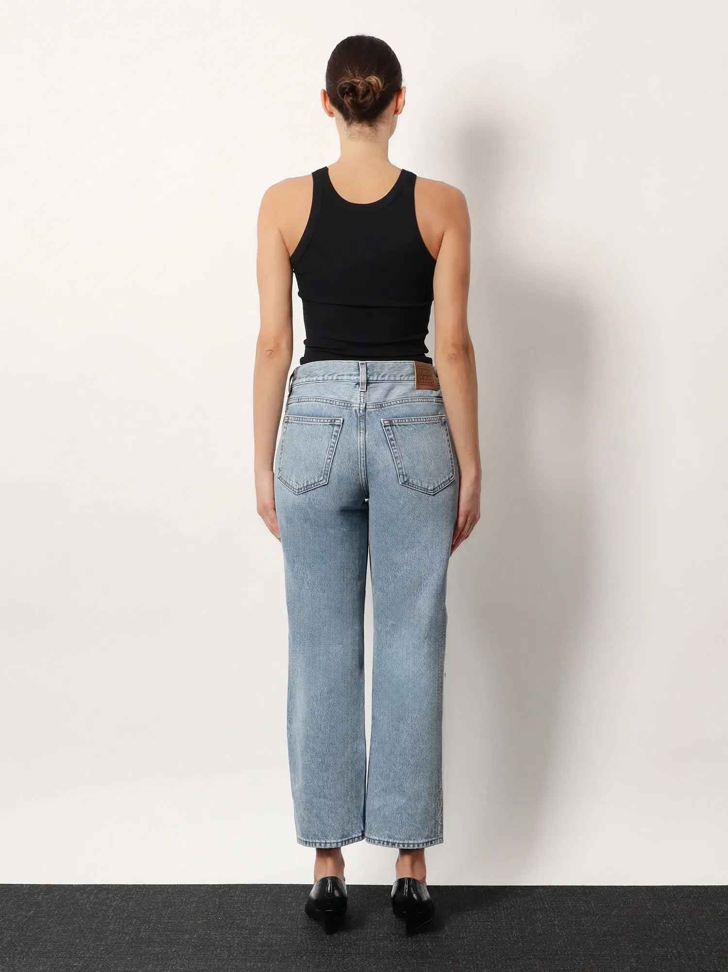TOTEME Low Straight organic cotton jeans