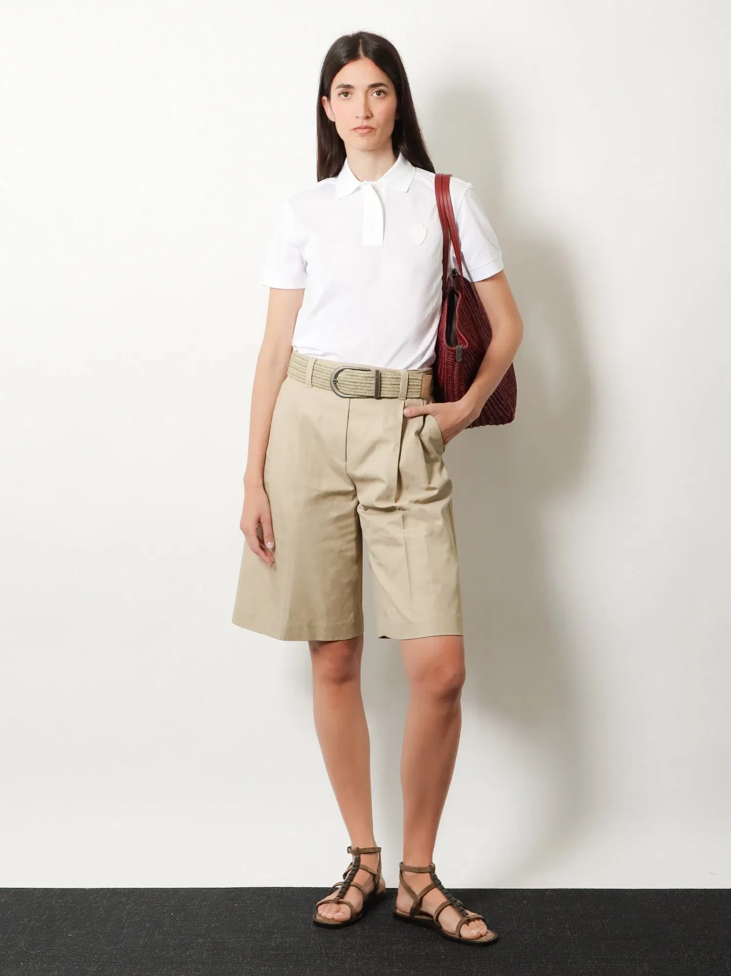 Brunello Cucinelli Cotton and linen shorts