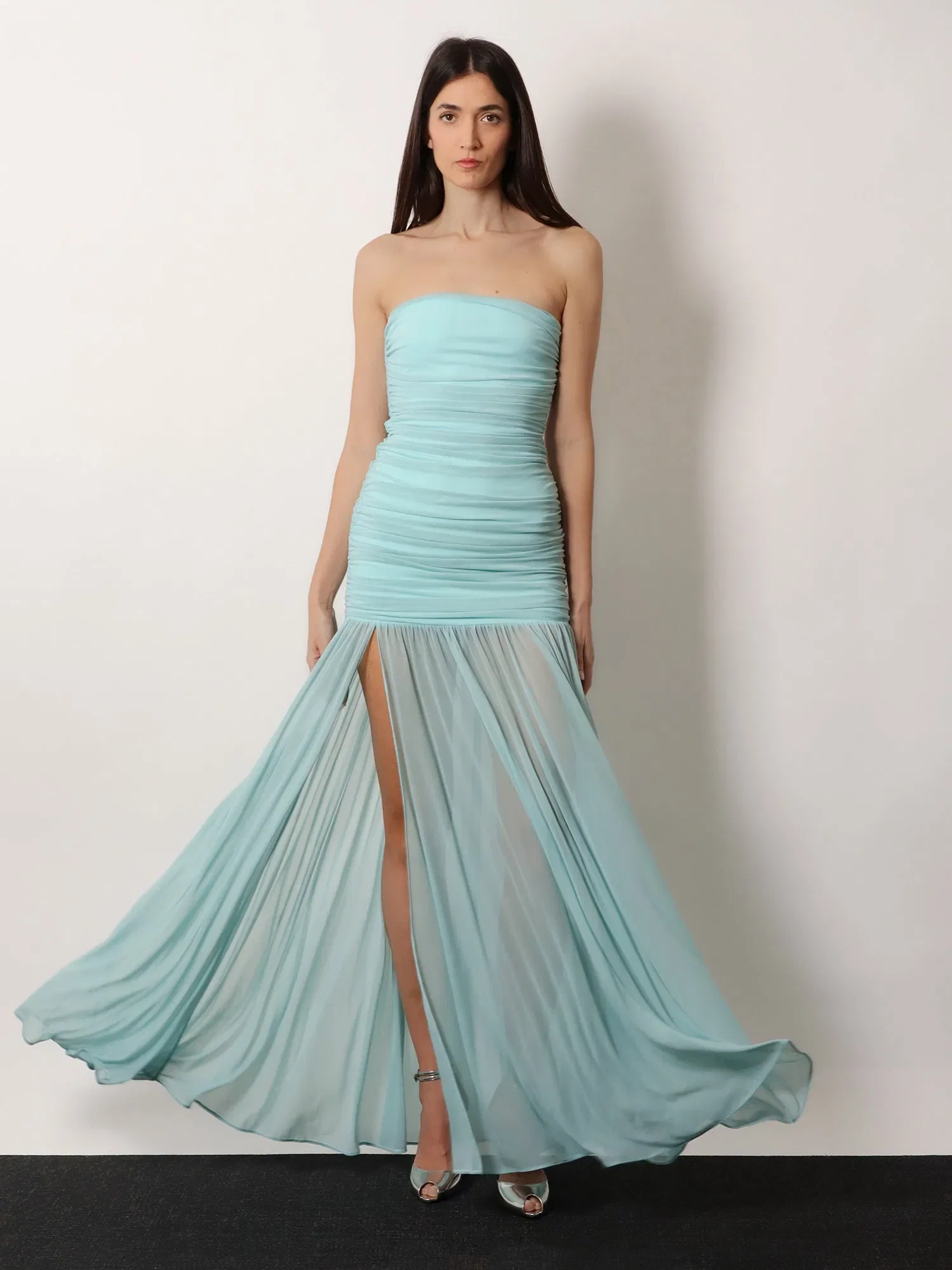 Retrofete Stretch fabric Adele long dress