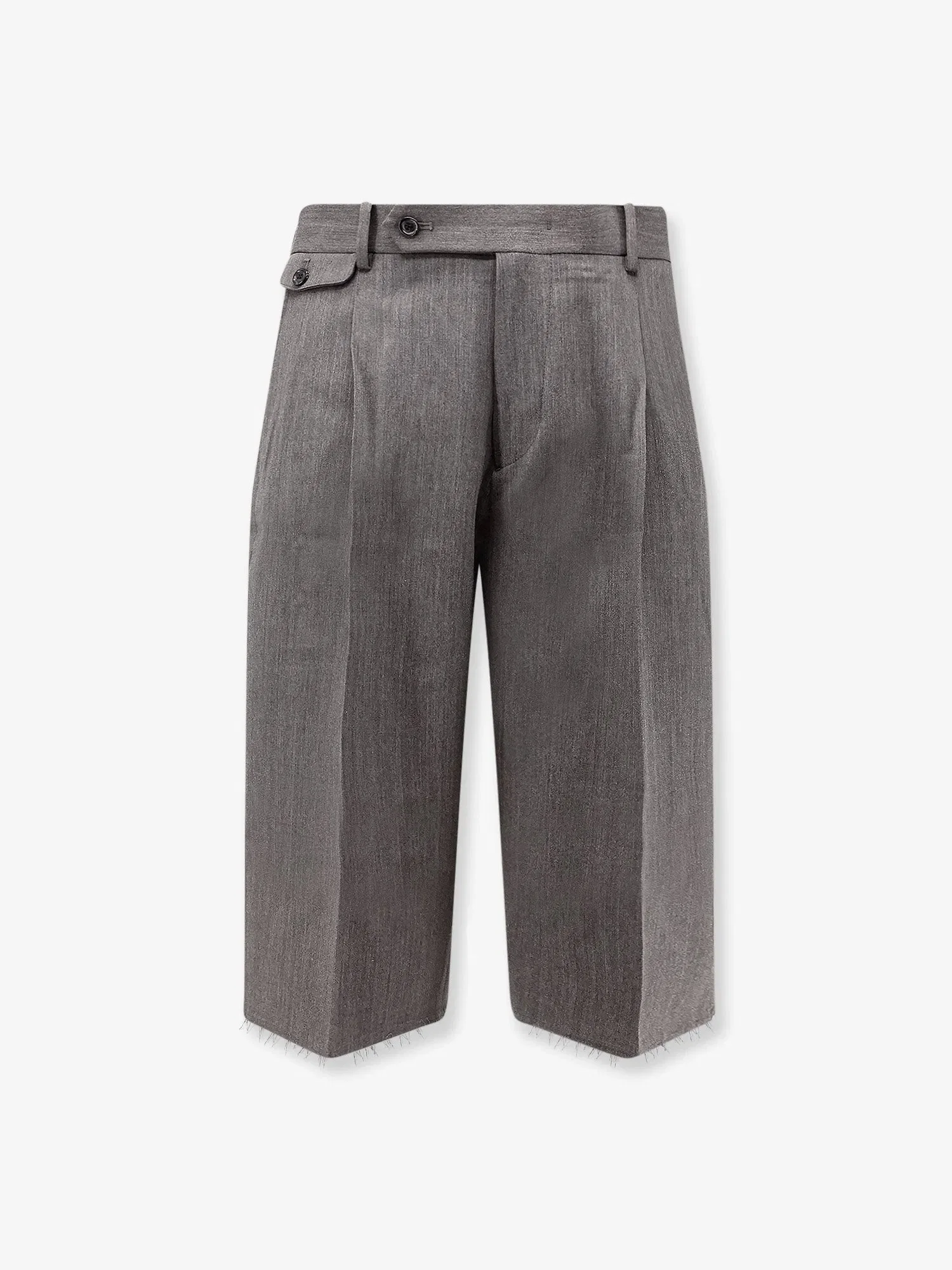 TONYWACK Wool blend bermuda shorts with frontal princes