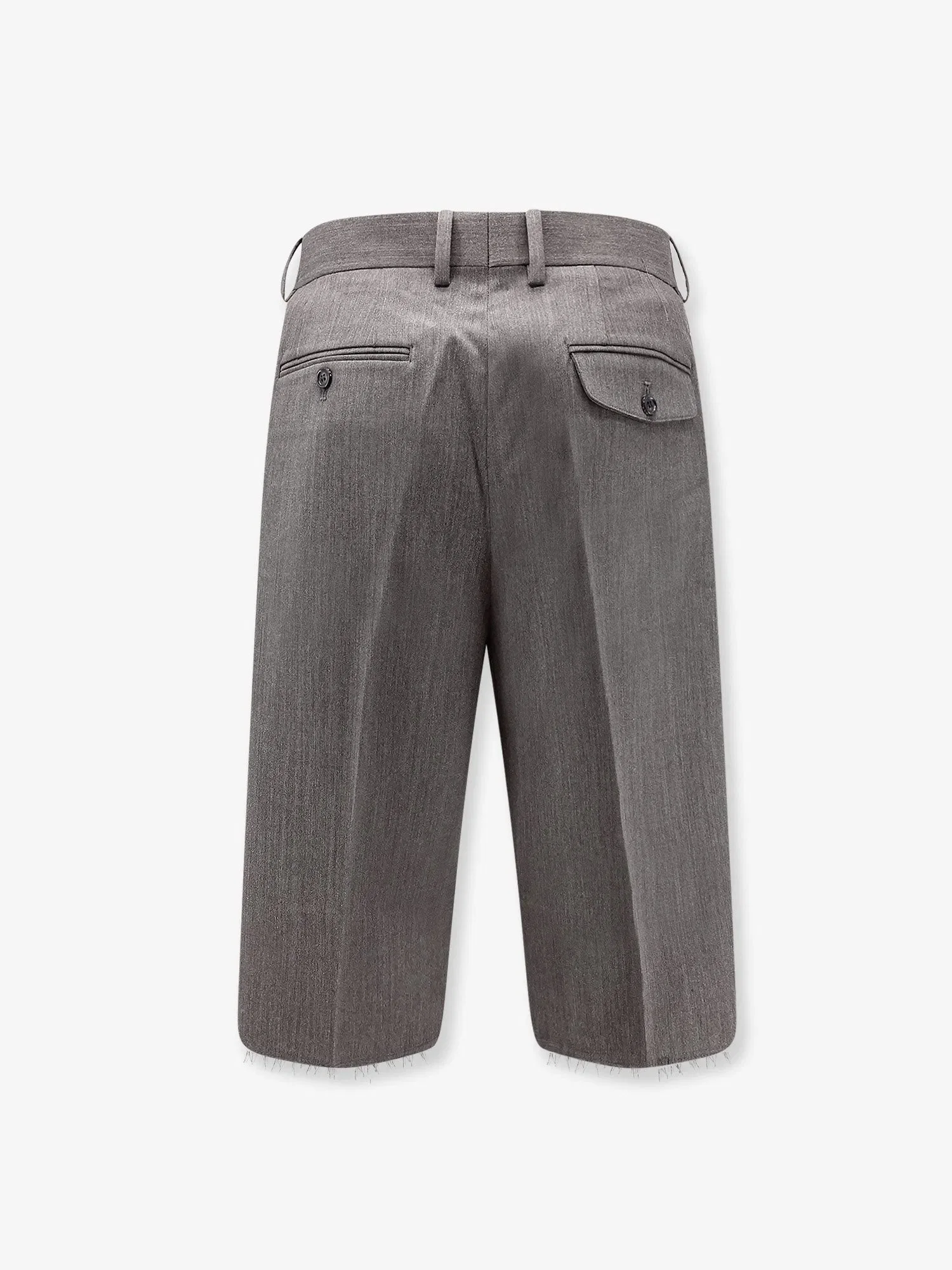 TONYWACK Wool blend bermuda shorts with frontal princes