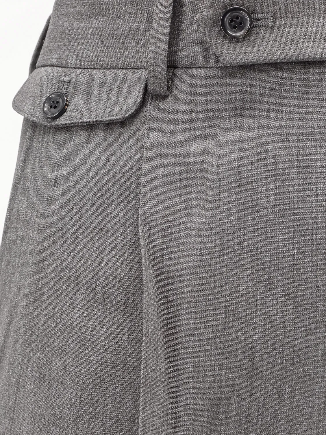 TONYWACK Wool blend bermuda shorts with frontal princes