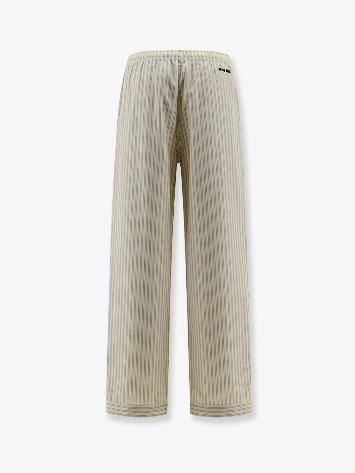 Miu Miu Striped cotton pajama pants