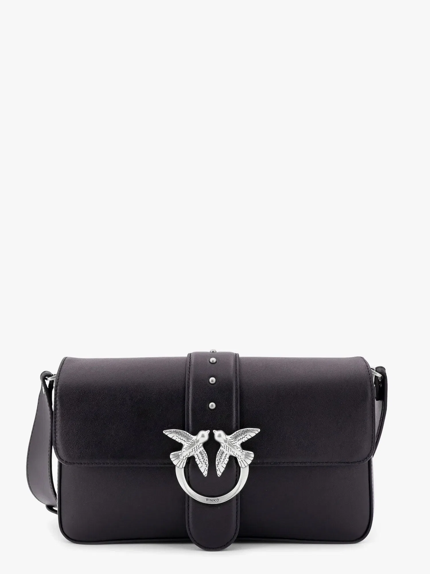 PINKO Love one classic leather shoulder bag